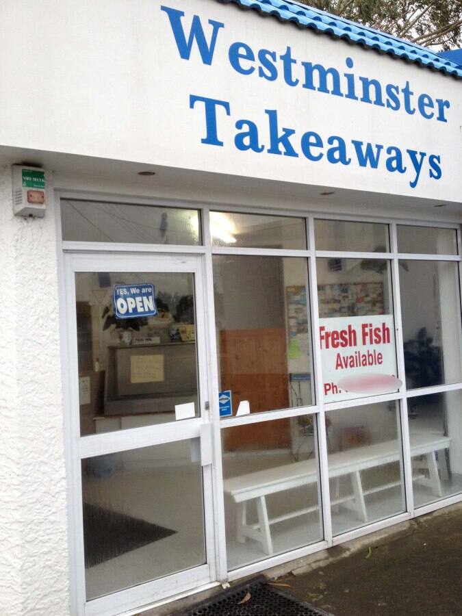 Westminster Takeaways Menu, Menu for Westminster Takeaways, Shirley