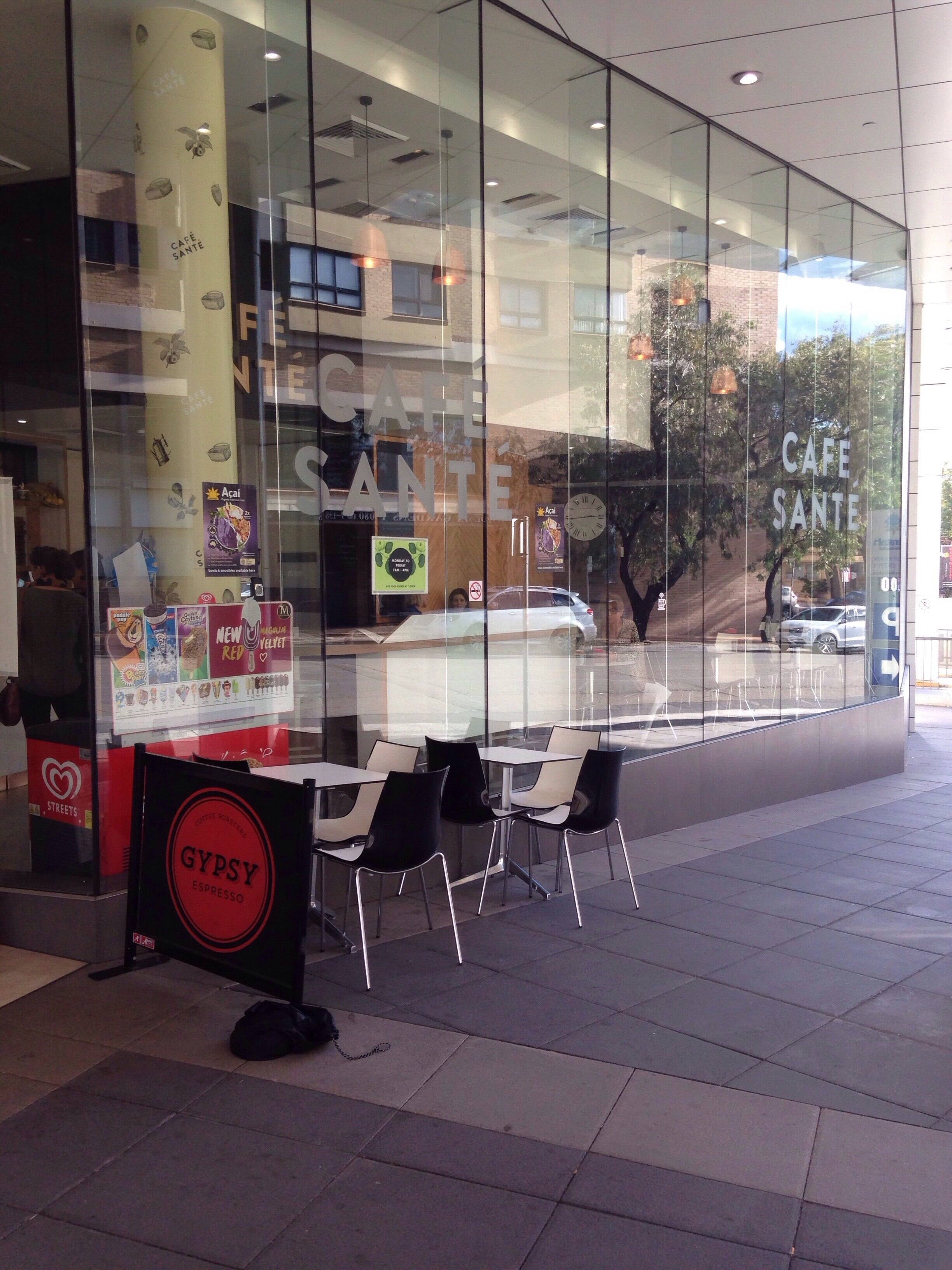 Menu of Cafe Sante, Hurstville, Sydney