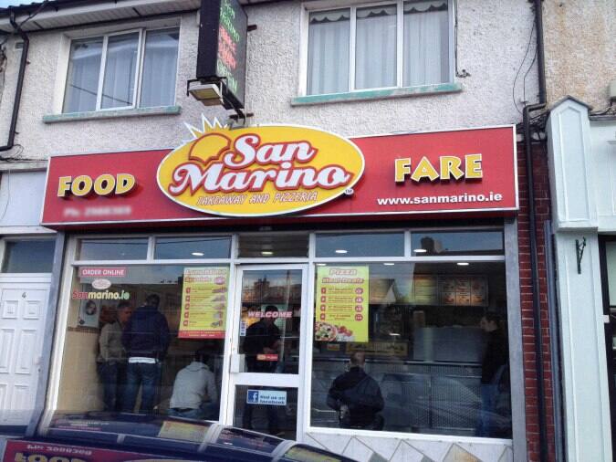 San Marino Takeaway Menu, Menu for San Marino Takeaway, Windy Arbour