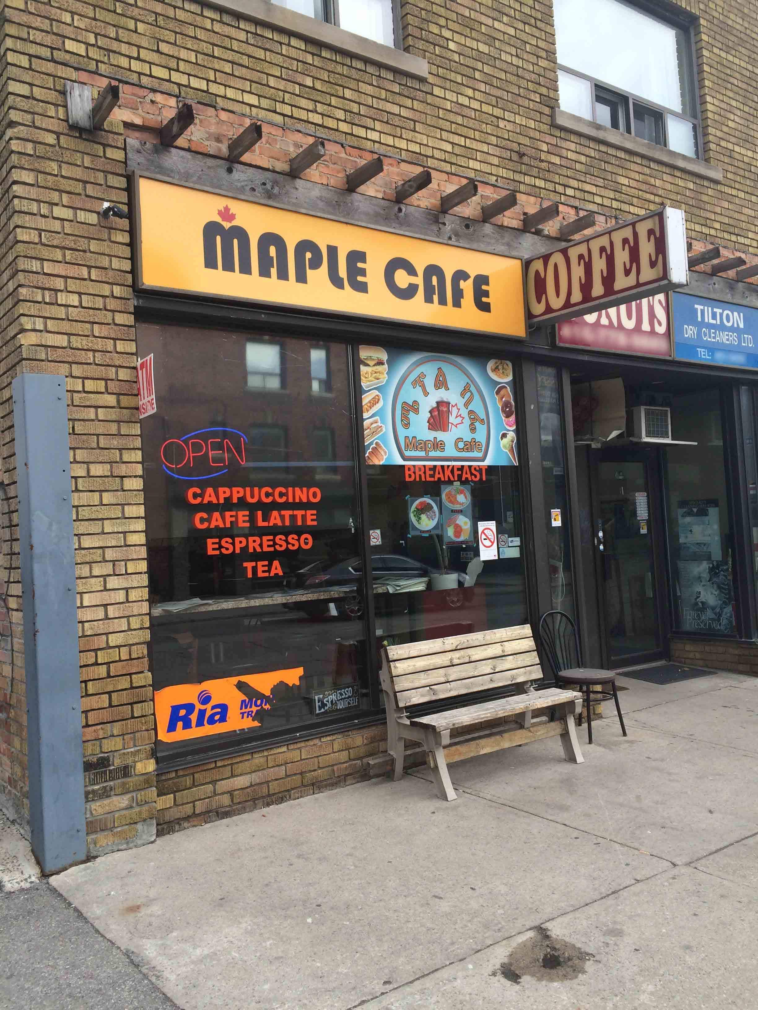 Menu of Maple Cafe, East Danforth, Toronto