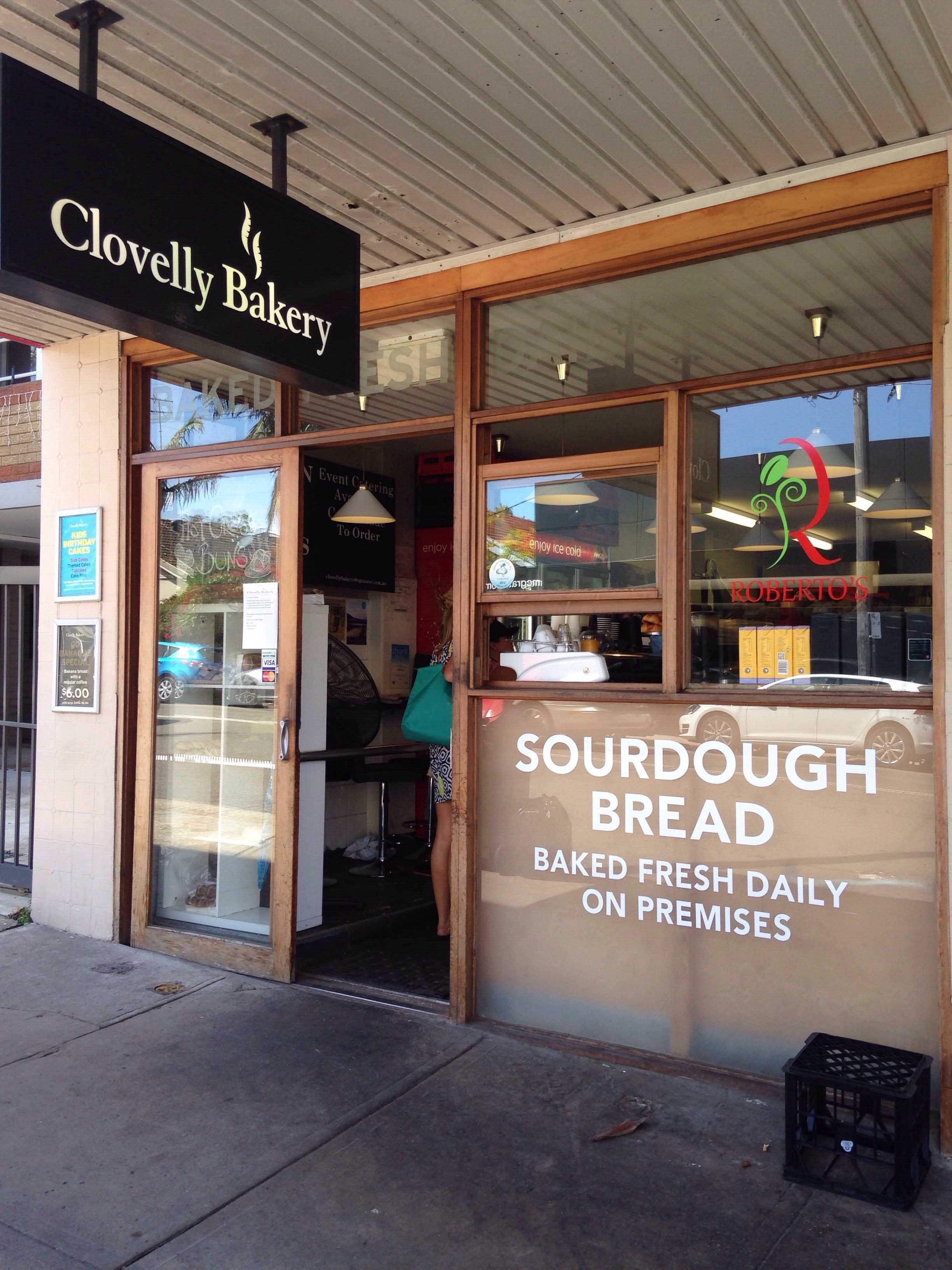 Clovelly Bakery Menu, Menu for Clovelly Bakery, Clovelly, Sydney