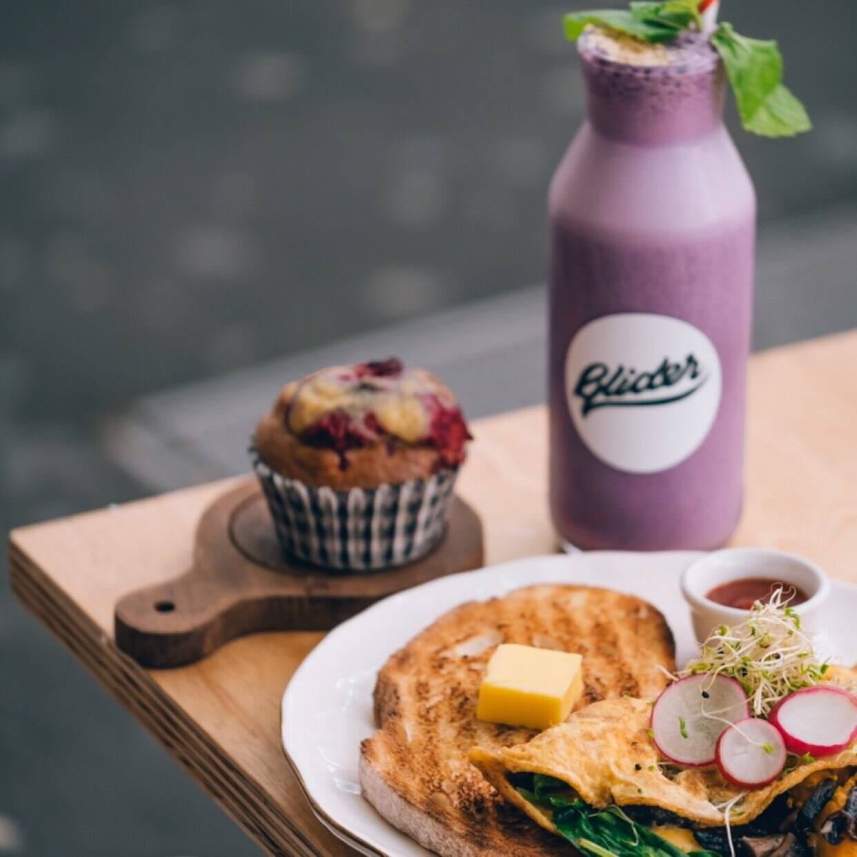 Menu of Glider Cafe, Potts Point, Sydney