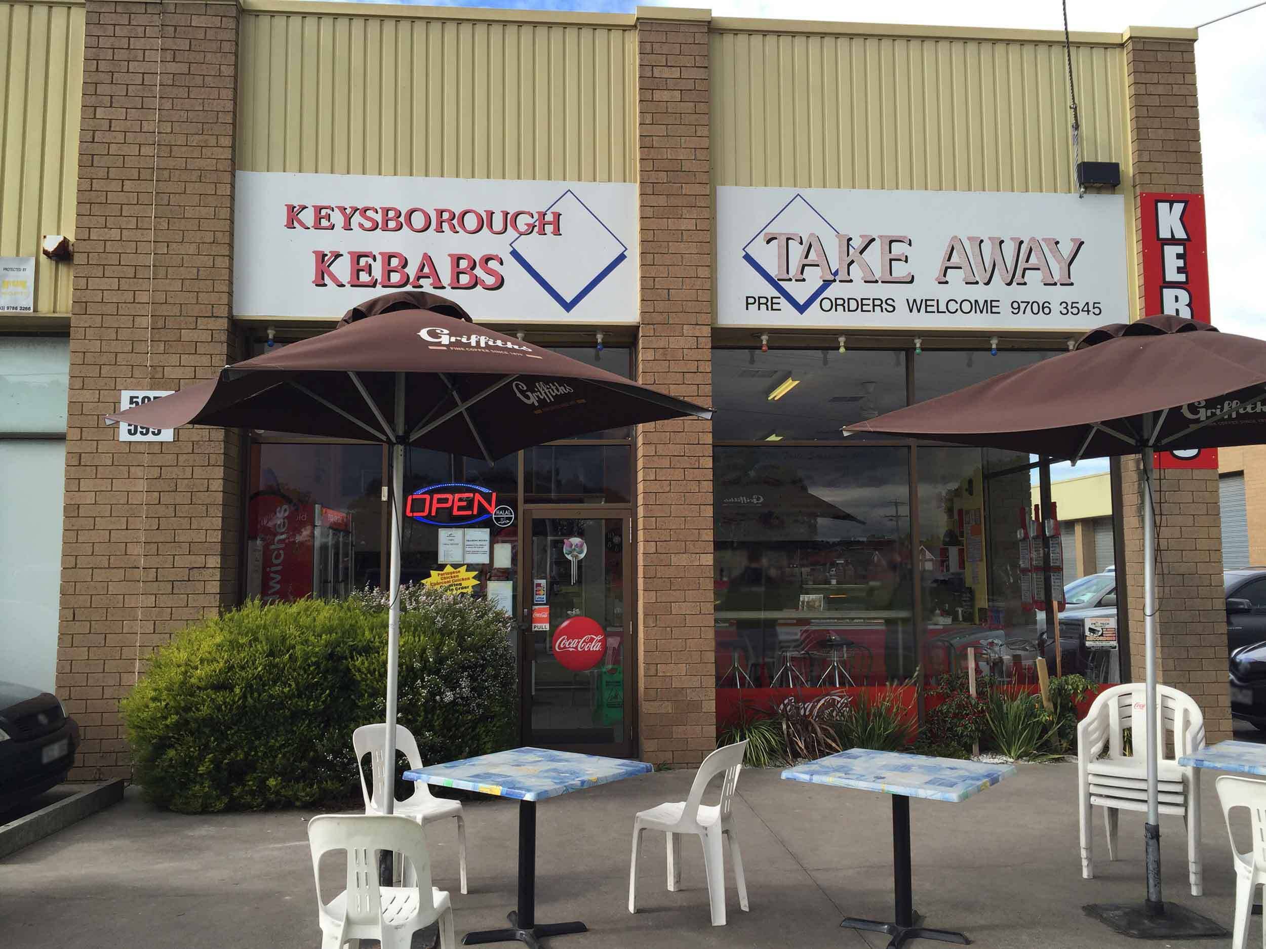 Menu of Keysborough Kebabs, Keysborough, Melbourne