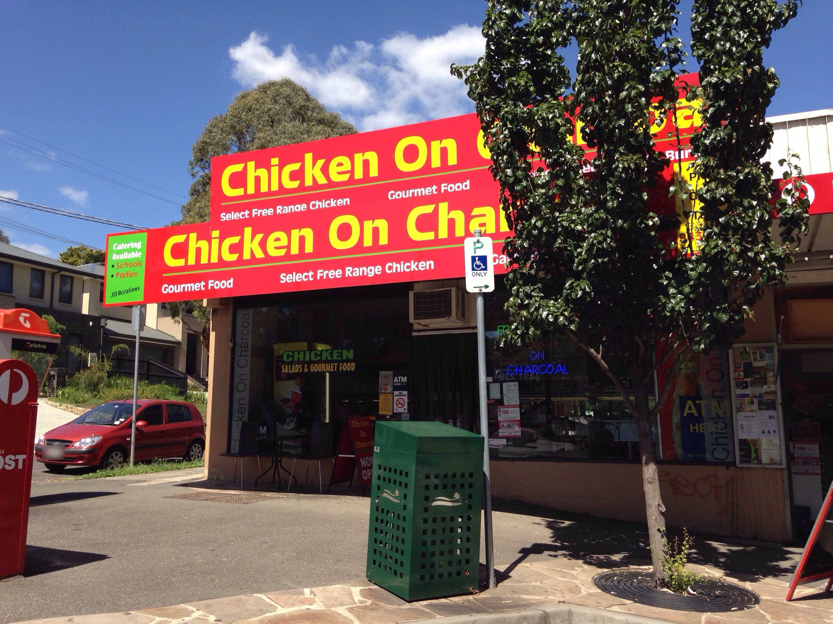 Menu of Chicken on Charcoal, Research, Melbourne