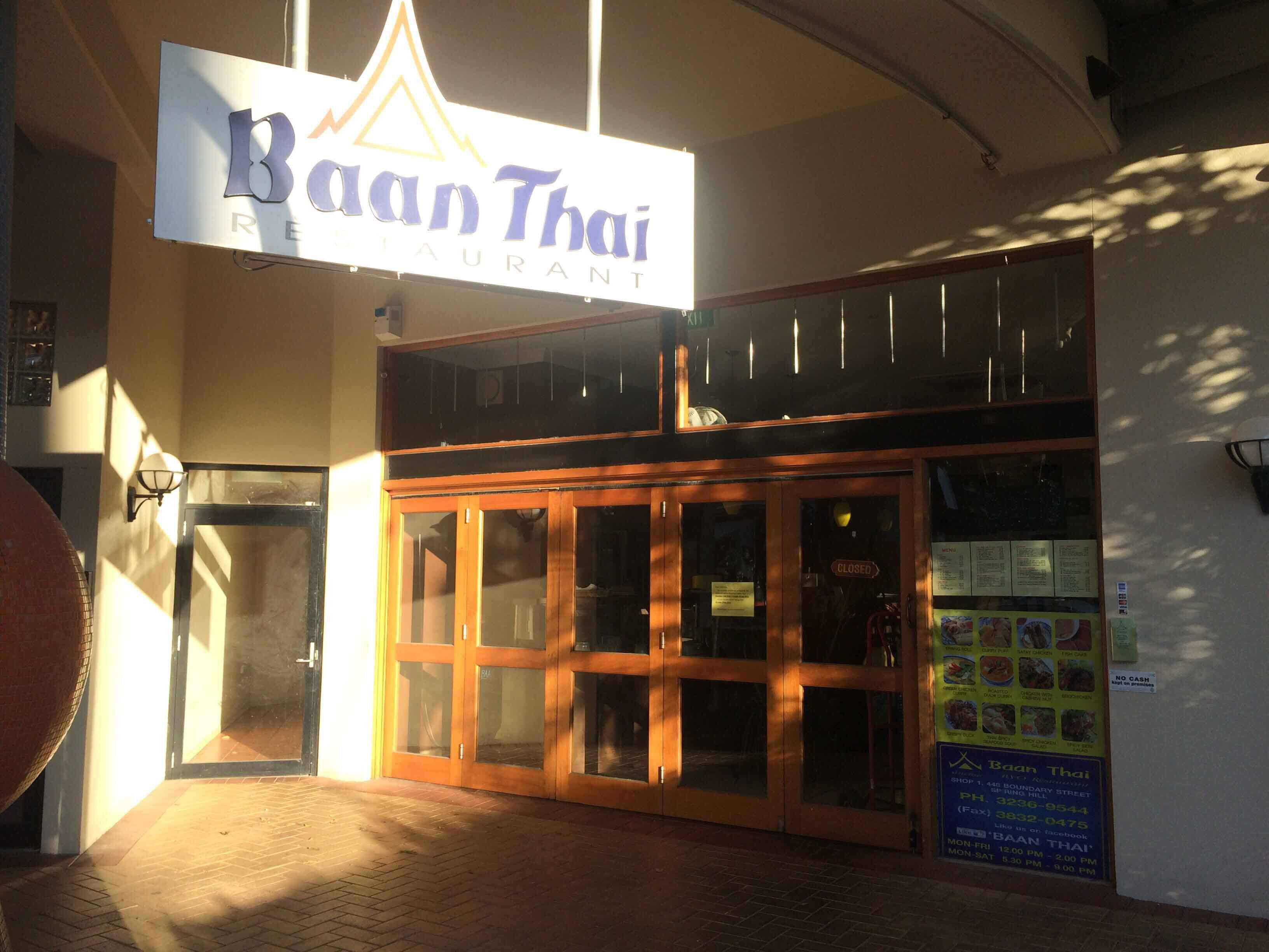 Baan Thai Menu Menu For Baan Thai Spring Hill Brisbane