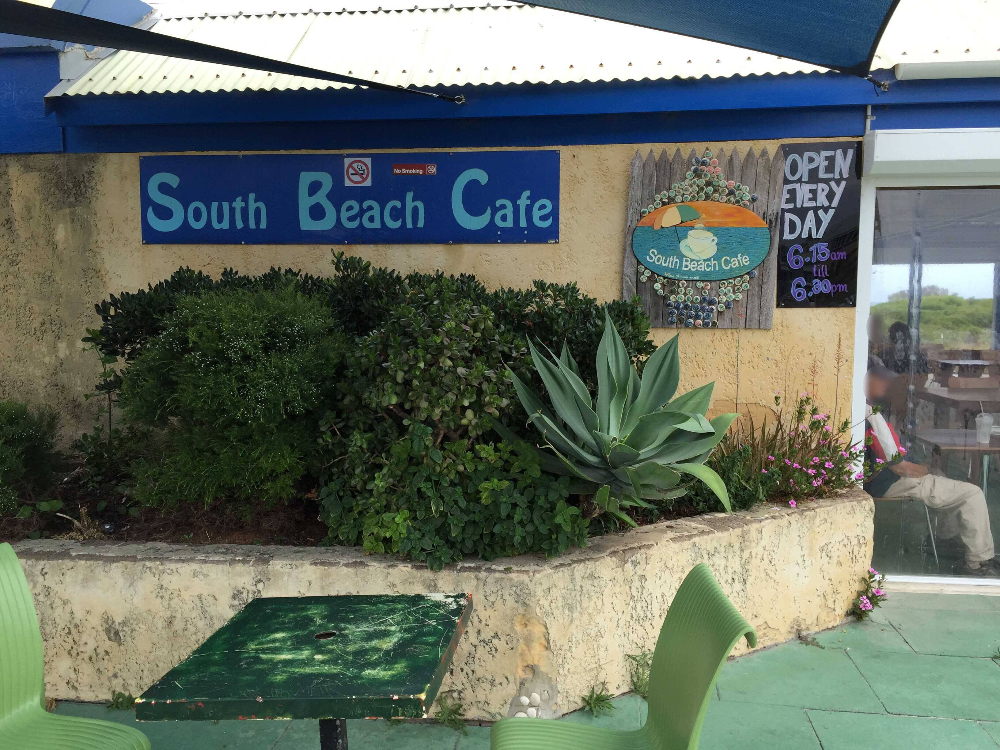 Menu of South Beach Cafe, South Fremantle, Perth