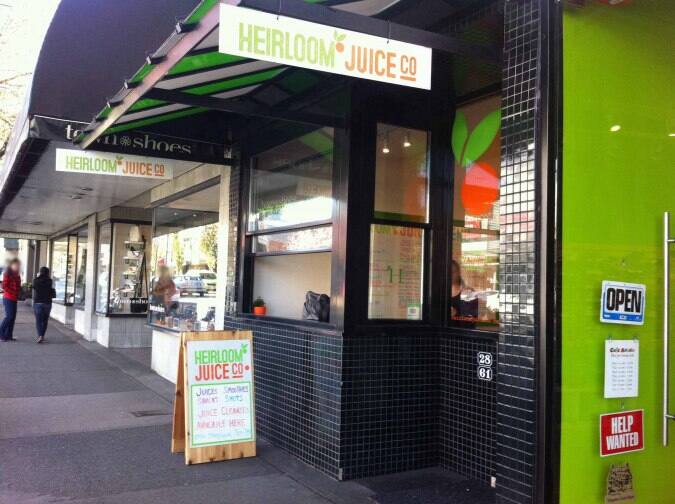 Heirloom Juice Co. Menu, Menu for Heirloom Juice Co., Fairview