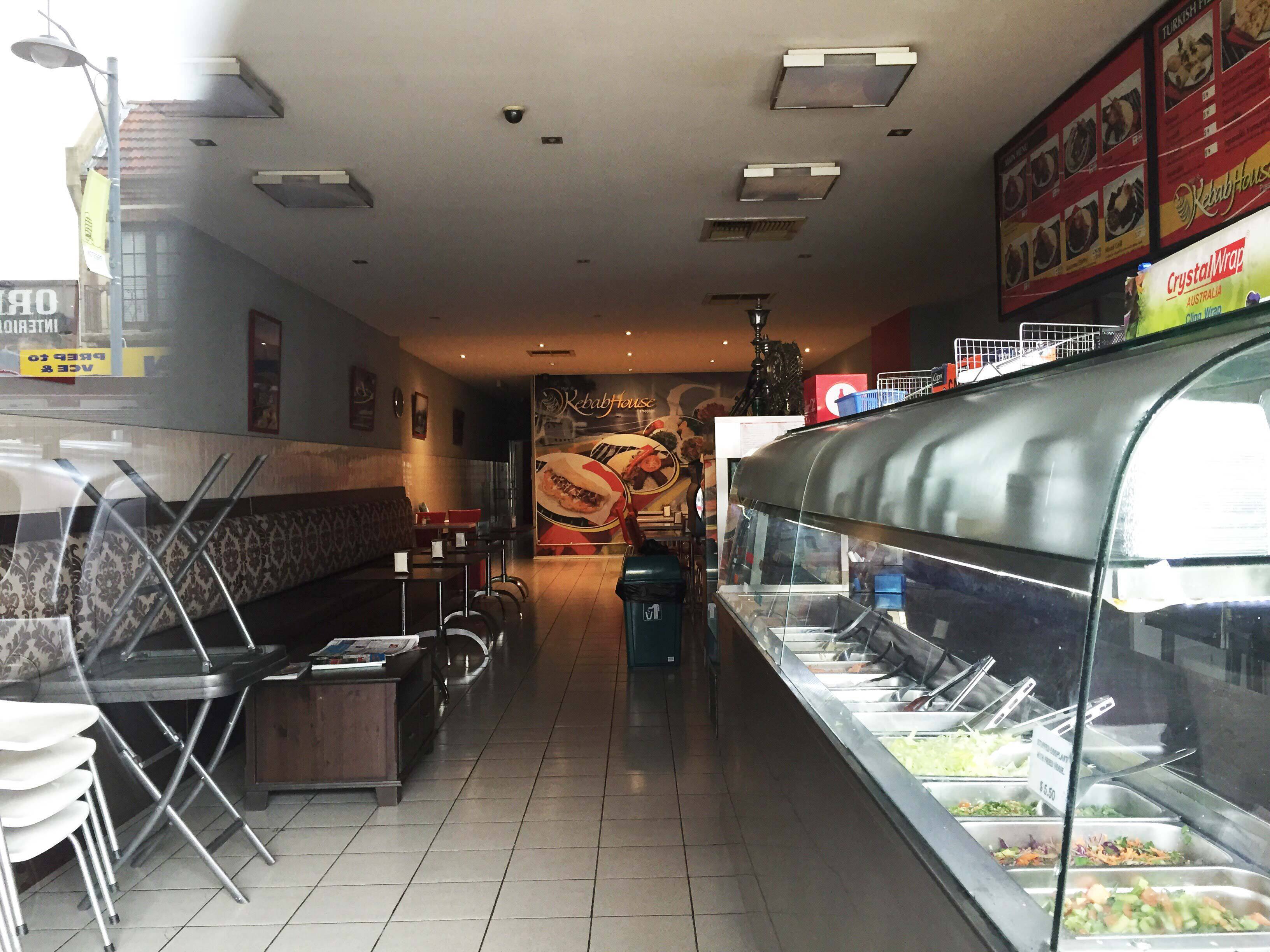 Menu of Kebab House, Preston, Melbourne