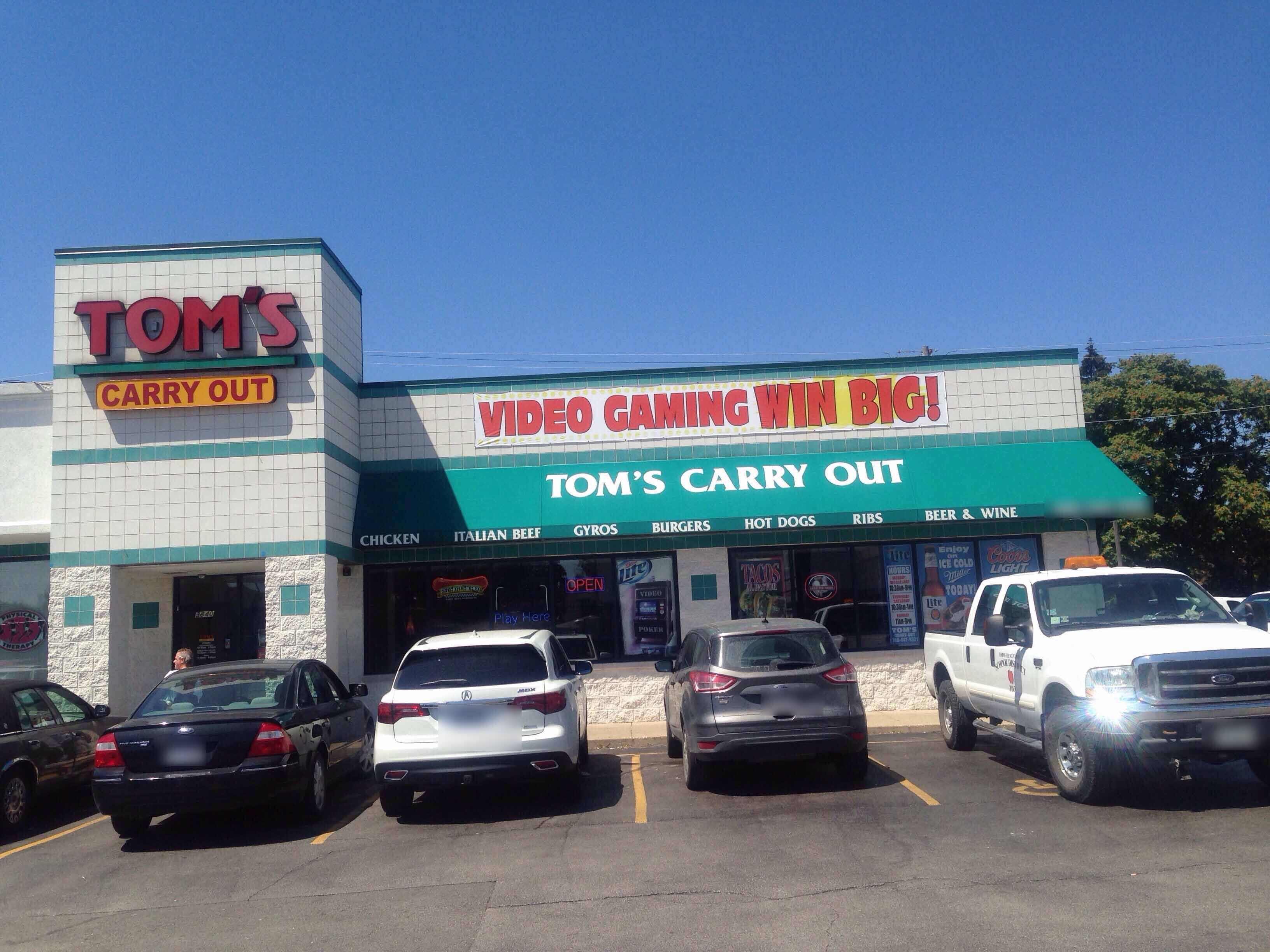 Menu of Tom's Carryout, Lyons, Chicago