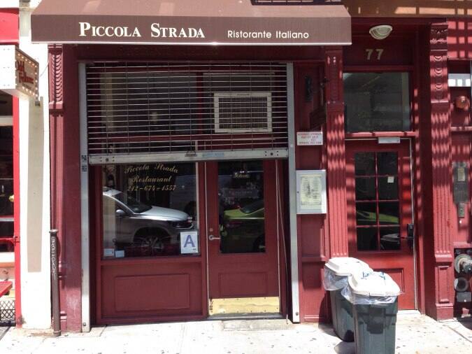 Piccola Strada Menu, Menu for Piccola Strada, East Village, New York