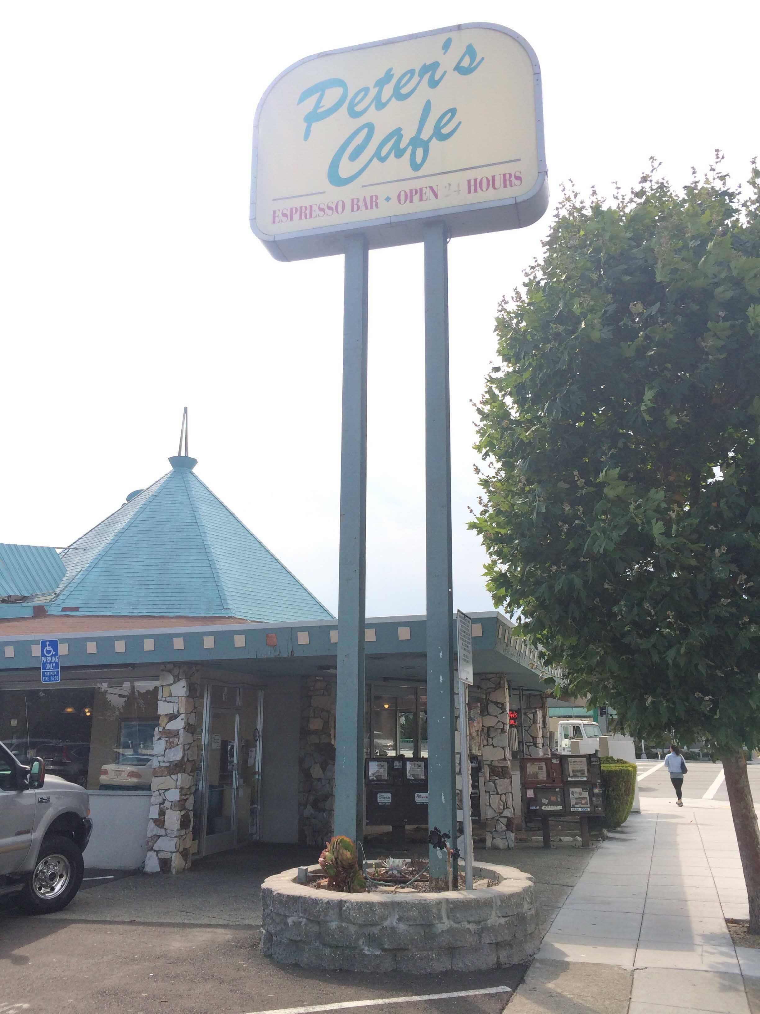 Menu of Peter's Cafe, Millbrae, Millbrae