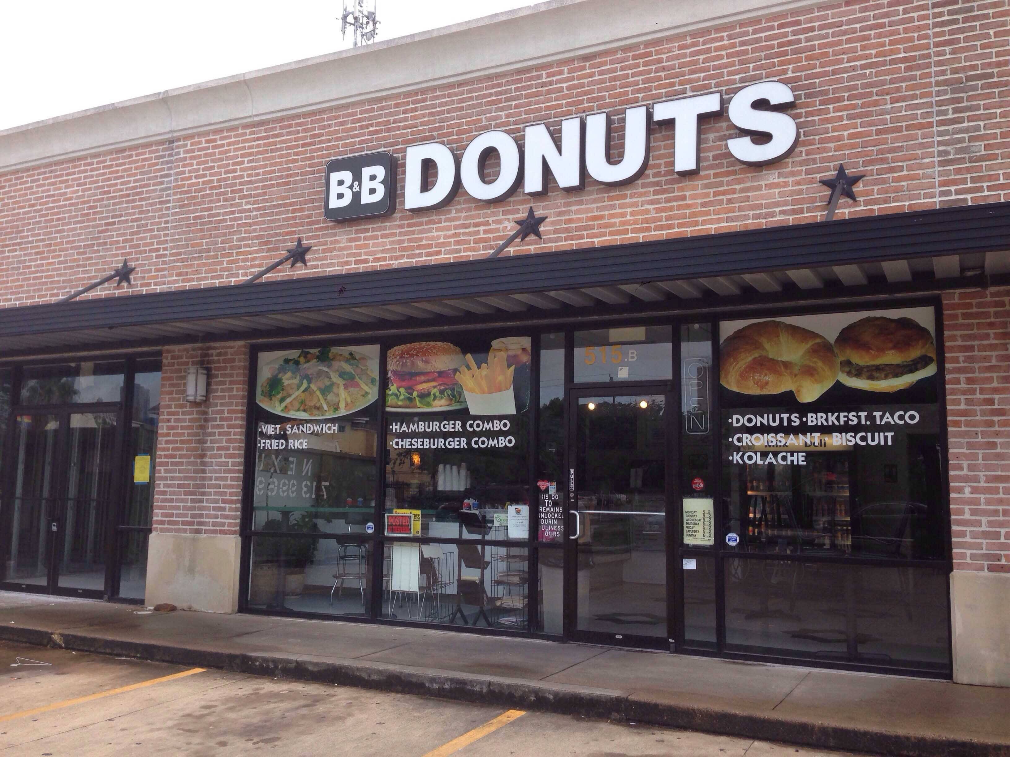 Menu Of B & B Donuts, Montrose, Houston