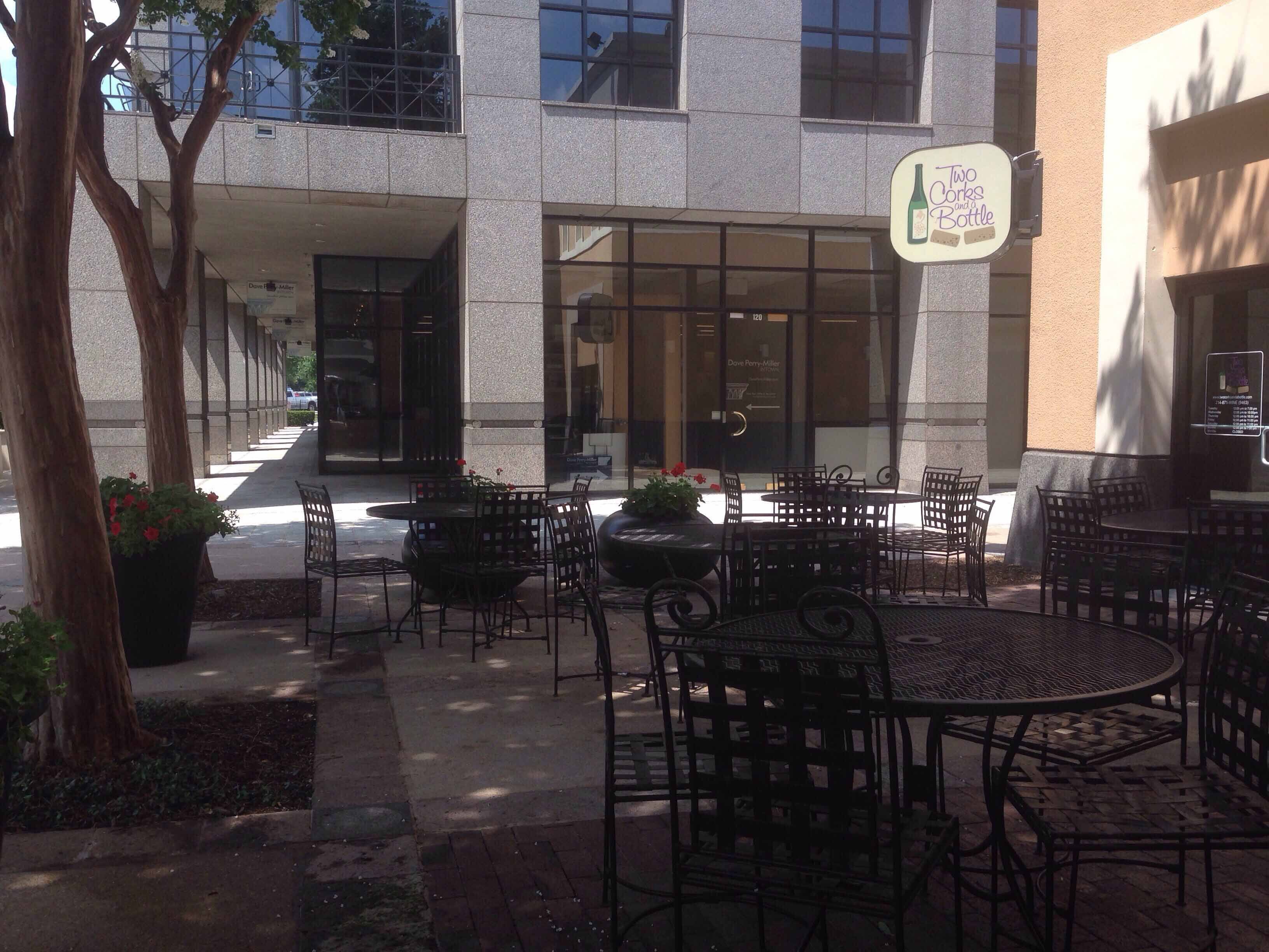 Menu of Two Corks and a Bottle, Uptown, Dallas