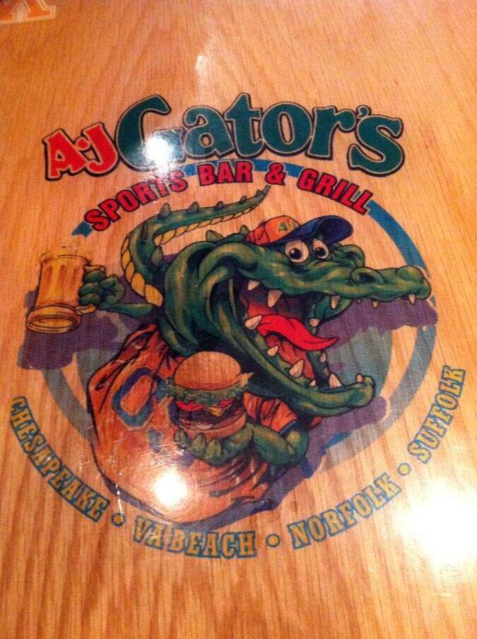 A.J. Gator's Sports Bar and Grill Menu Urbanspoon/Zomato