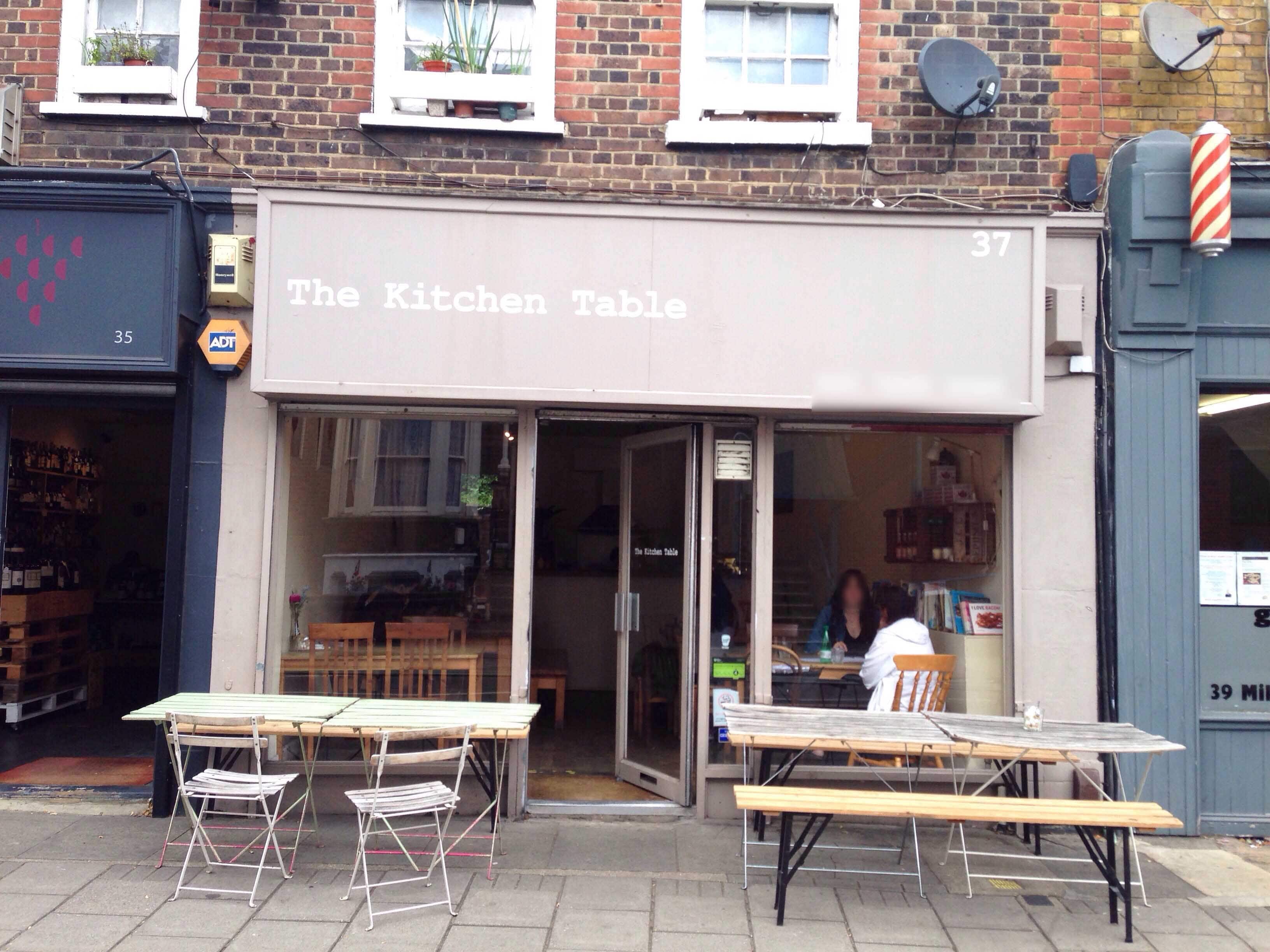The Kitchen Table Menu, Menu for The Kitchen Table, West Hampstead, London