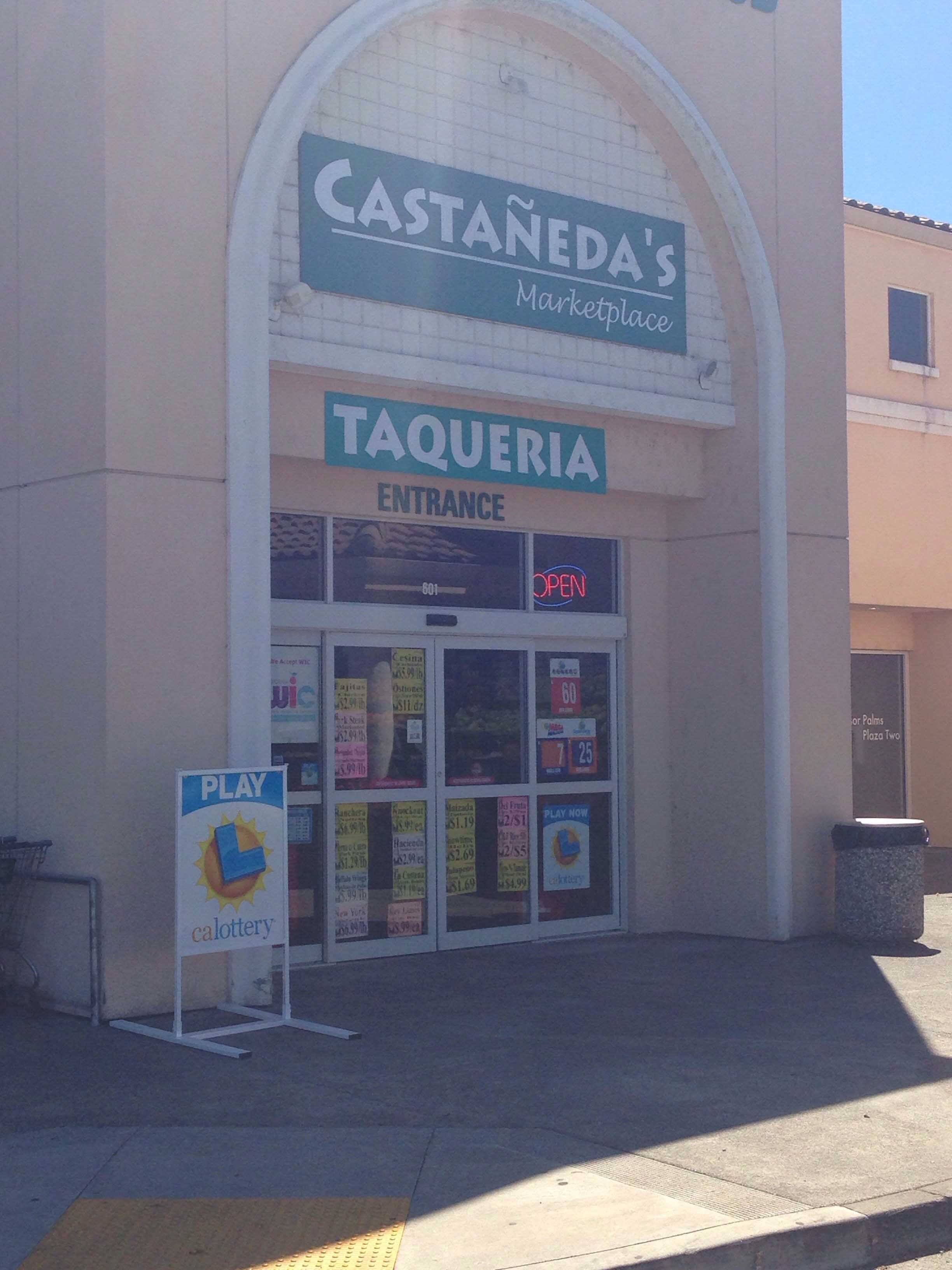 Menu of Castaneda's Marketplace, Windsor, Windsor