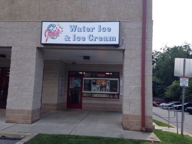 Joe's Water Ice and Ice Cream Menu Urbanspoon/Zomato