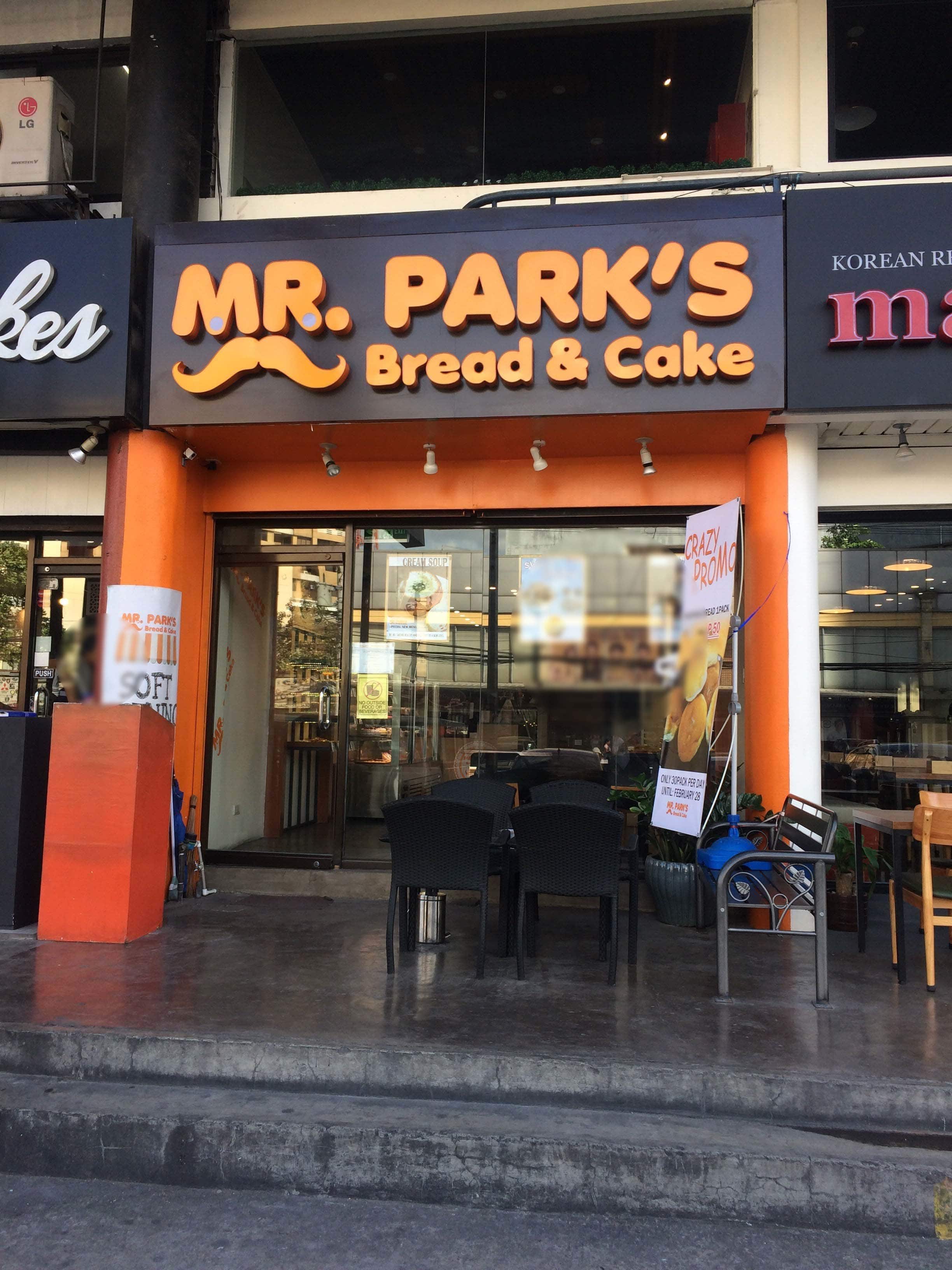 Menu of Mr. Park's Bread &amp; Cake, Paligsahan, Quezon City