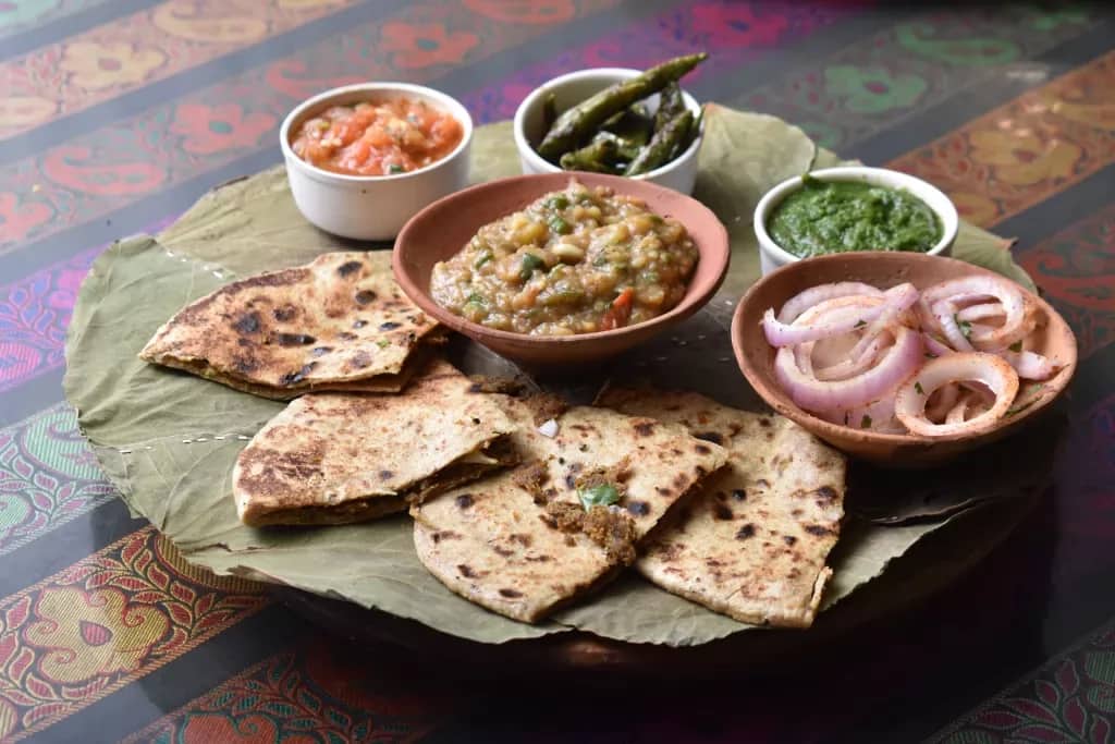 must visit veg restaurants, vegetarian restaurants, pure veg restaurants, veg food, satvik food, north indian veg, thali, local vegetarian food - Baati Chokha - img3