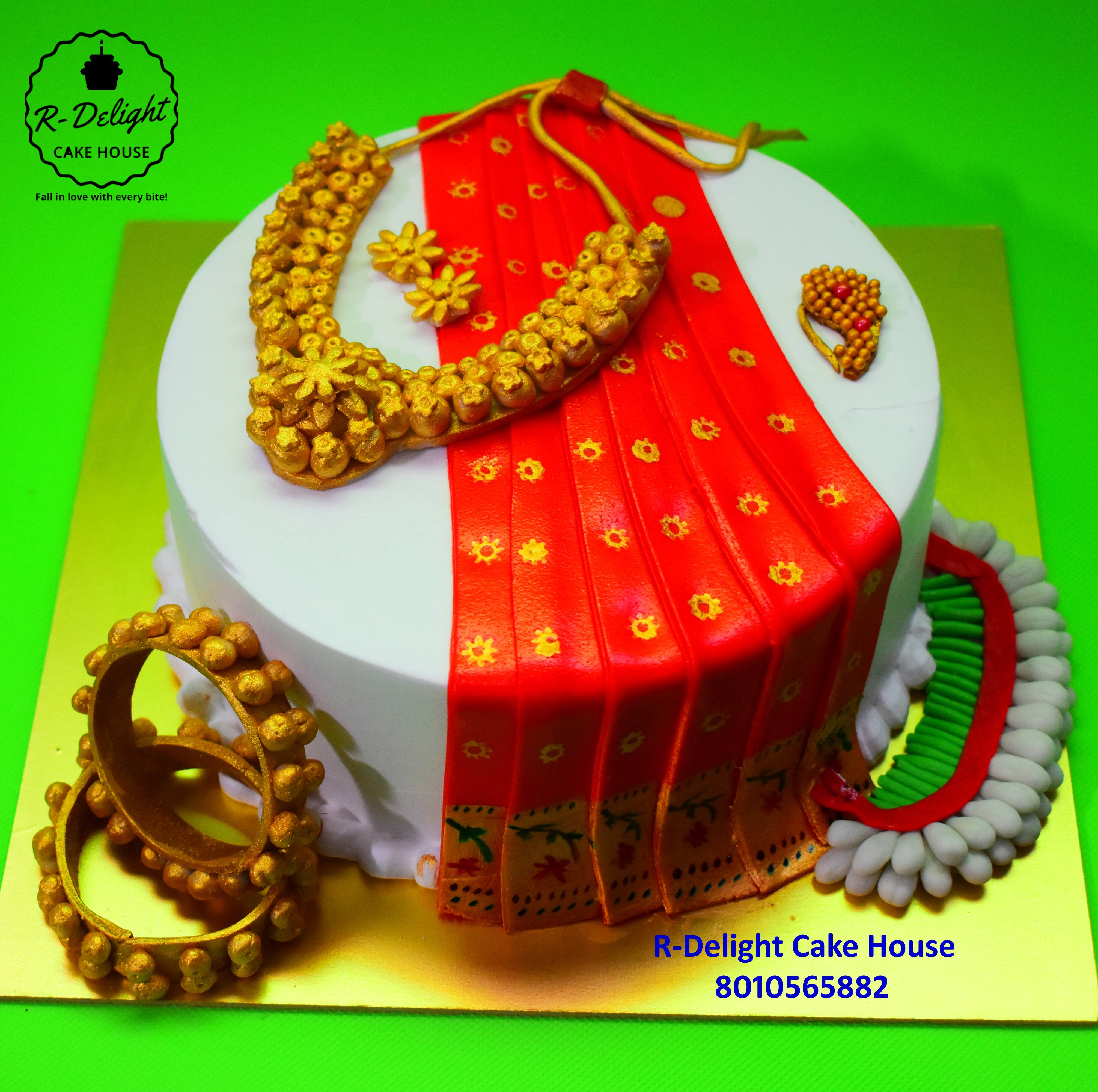 Happy 60th birthday Aai 🥰😘💖 god blessed you Paithani Saree Design Cake |  Semi fondant Cake | Hazelnut Flavour Cake @the___cake... | Instagram