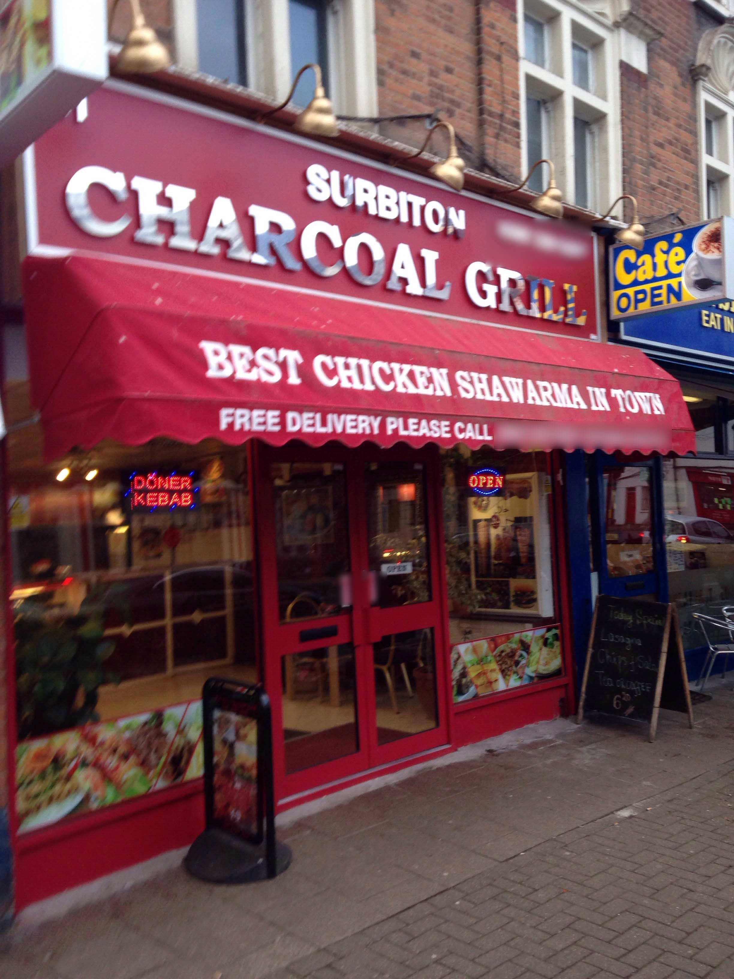 Surbiton Charcoal Grill Menu, Menu for Surbiton Charcoal Grill