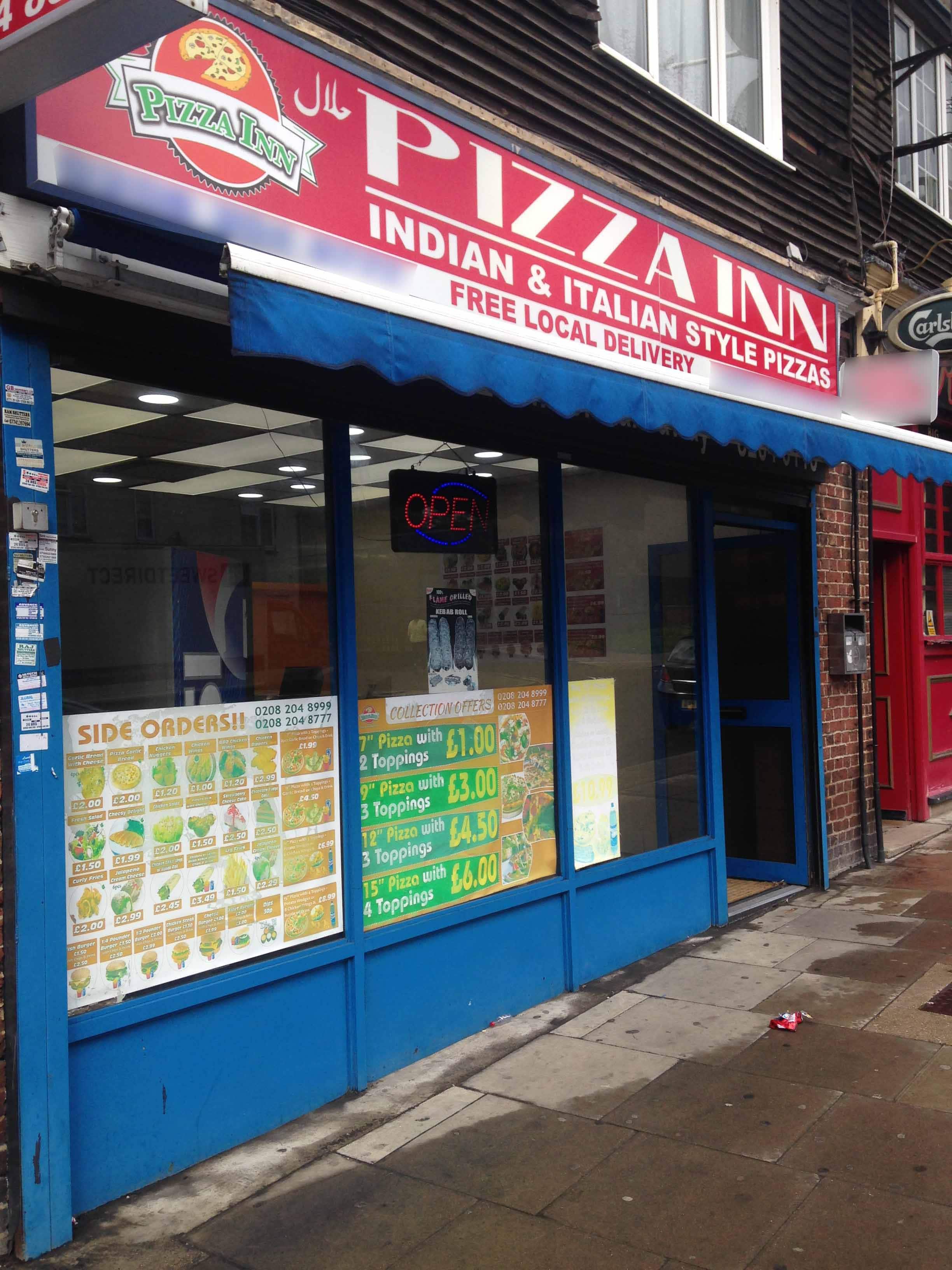 Menu of Pizza Inn, Colindale, London