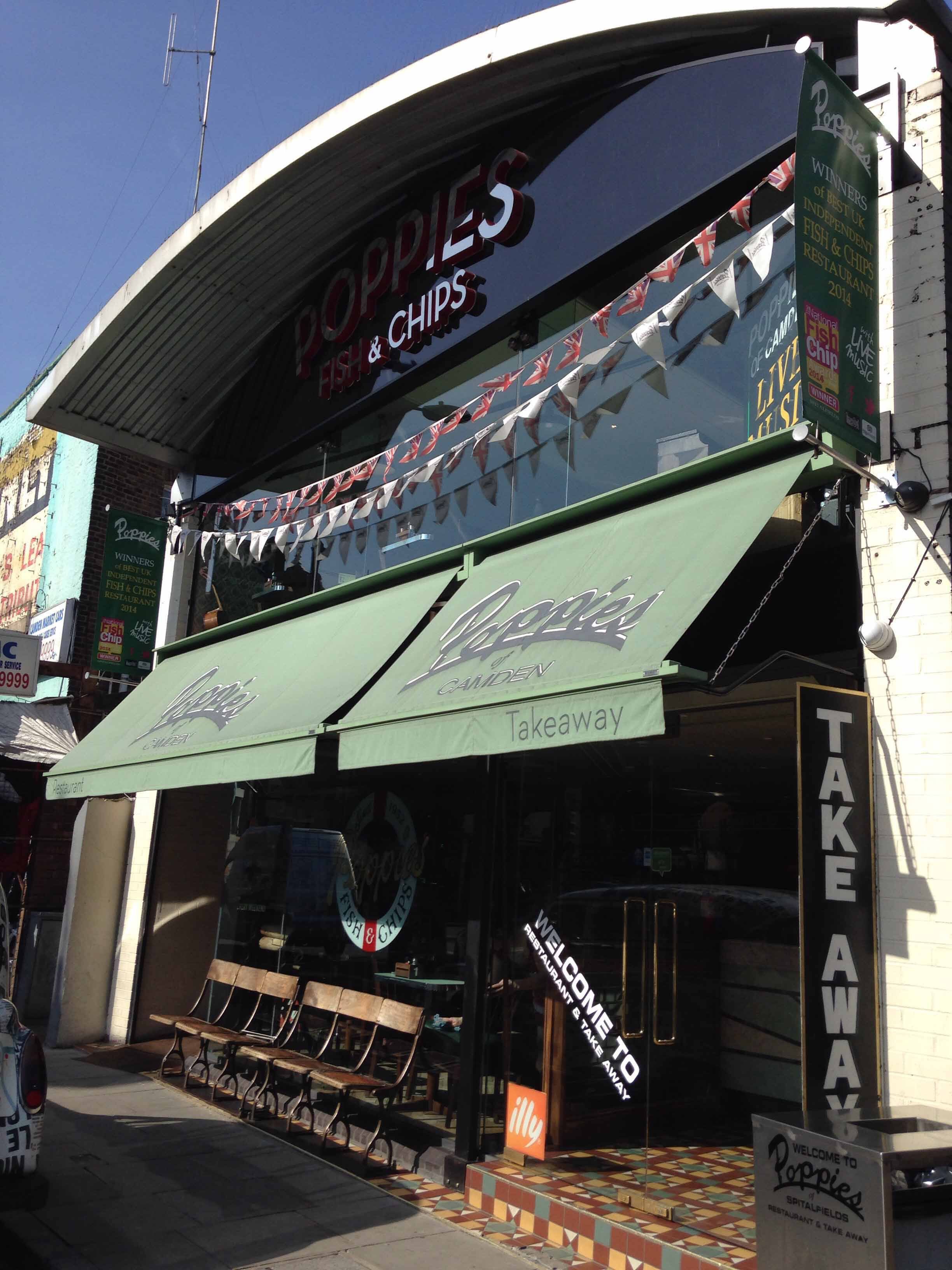 Menu of Poppies, Camden Town, London