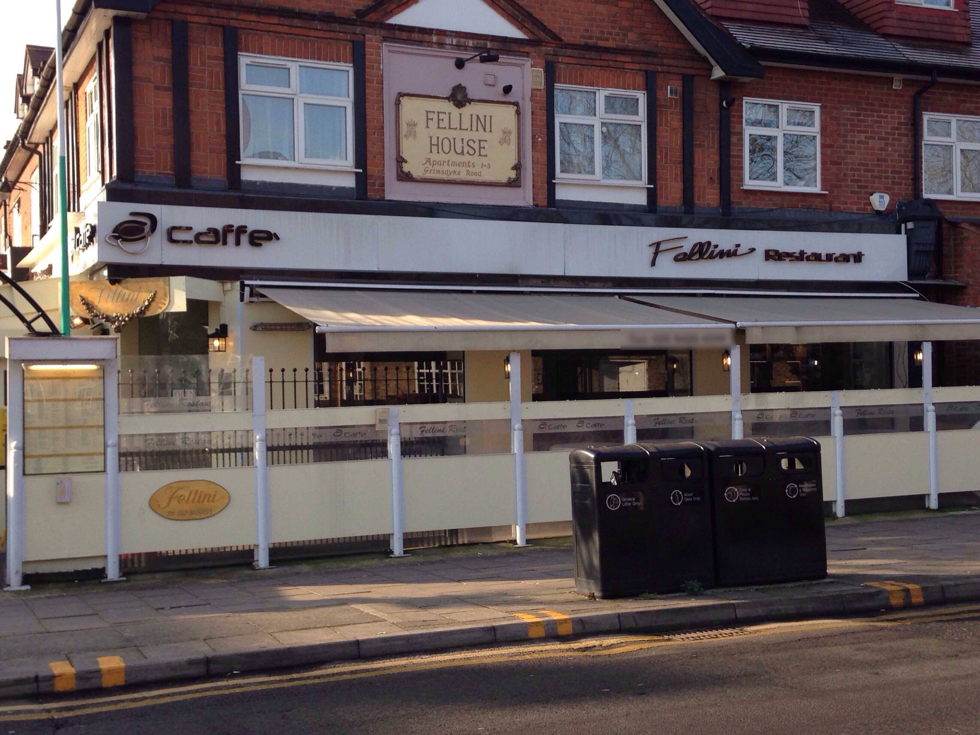 Menu of Fellini, Hatch End, London