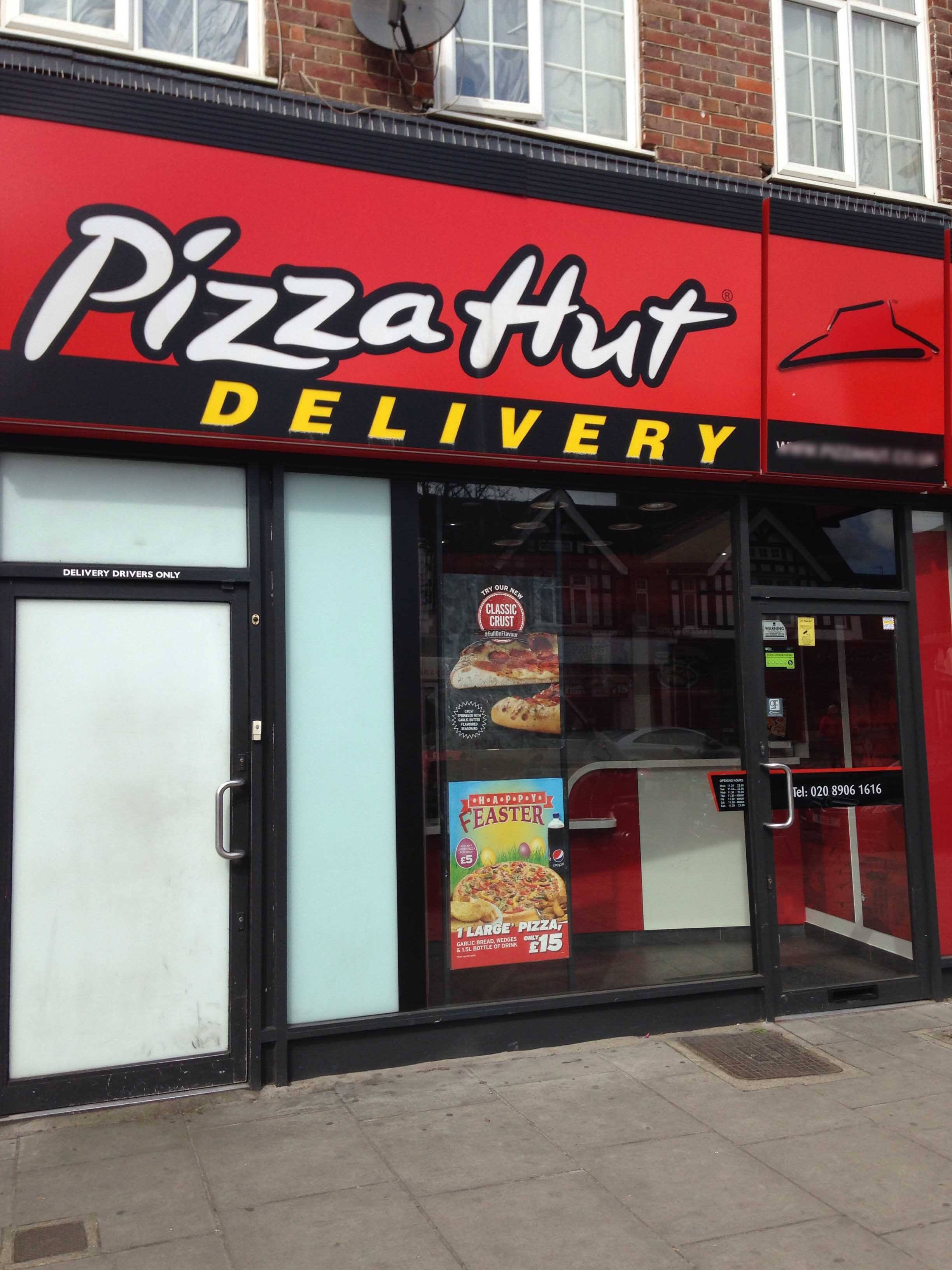 Menu of Pizza Hut, Mill Hill, London