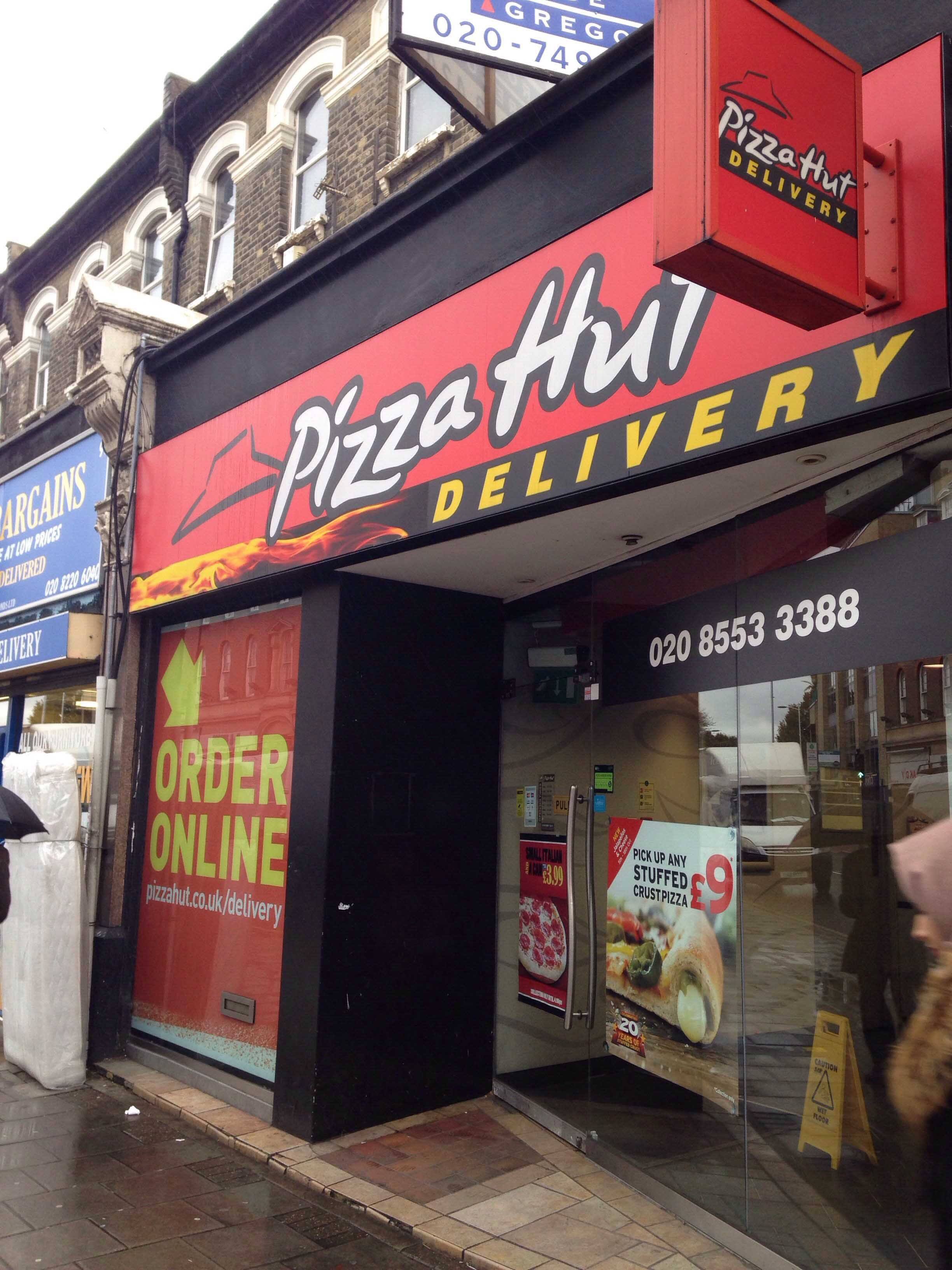 Menu of Pizza Hut Delivery, Ilford, London