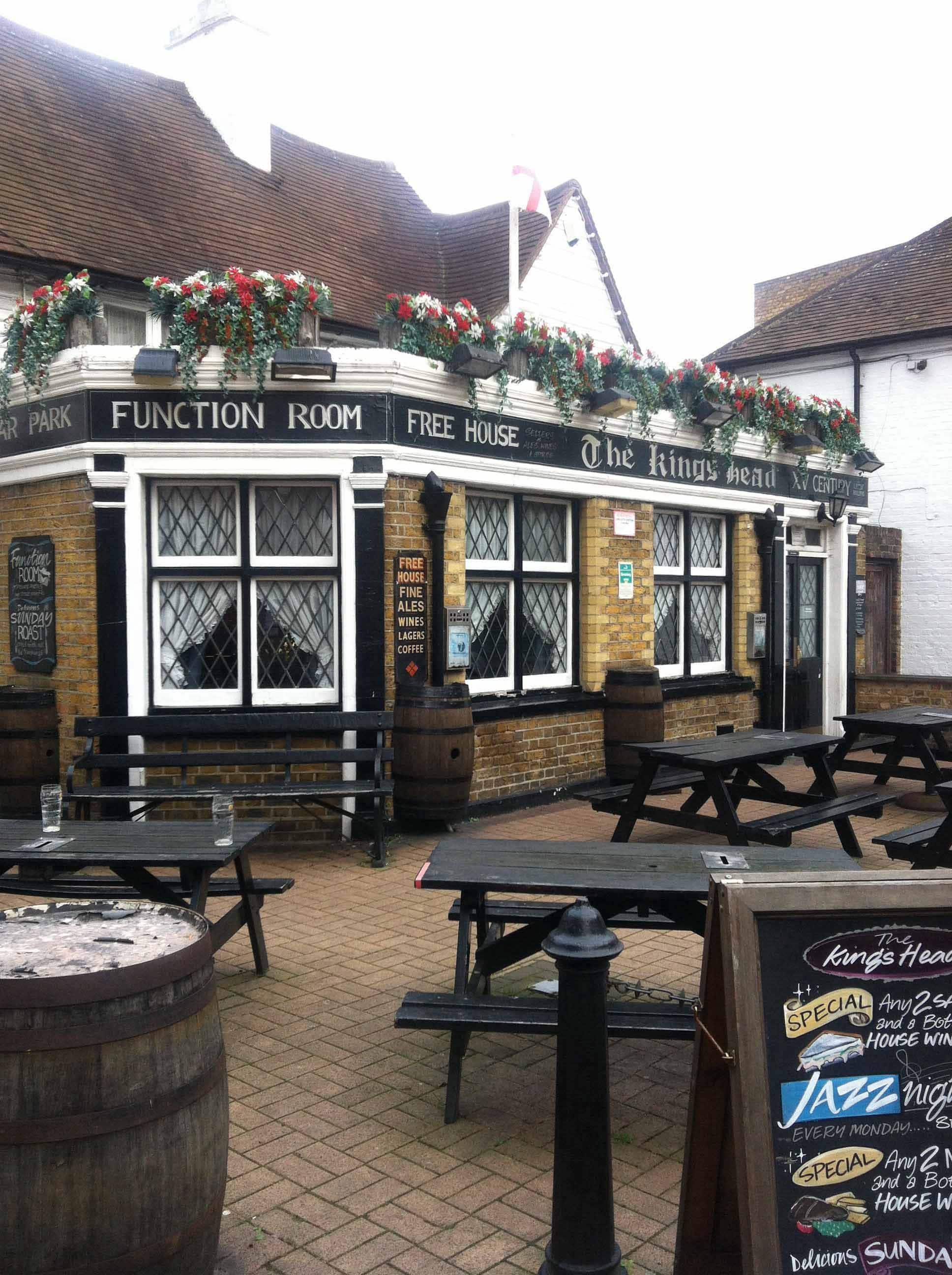 Menu Of The Kings Head, Bexley High Street, Bexley, London