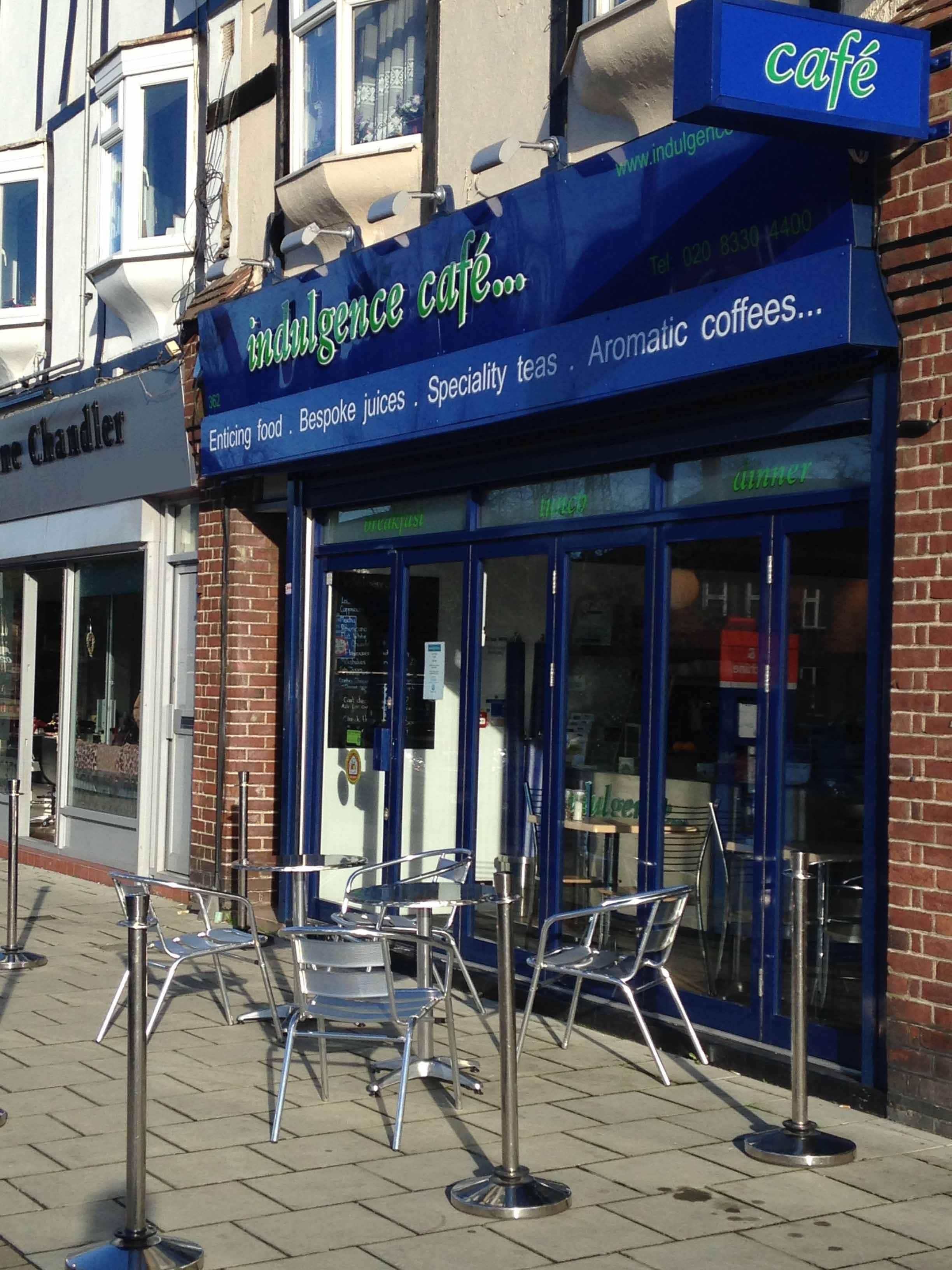 Menu of Indulgence Cafe, Worcester Park, London