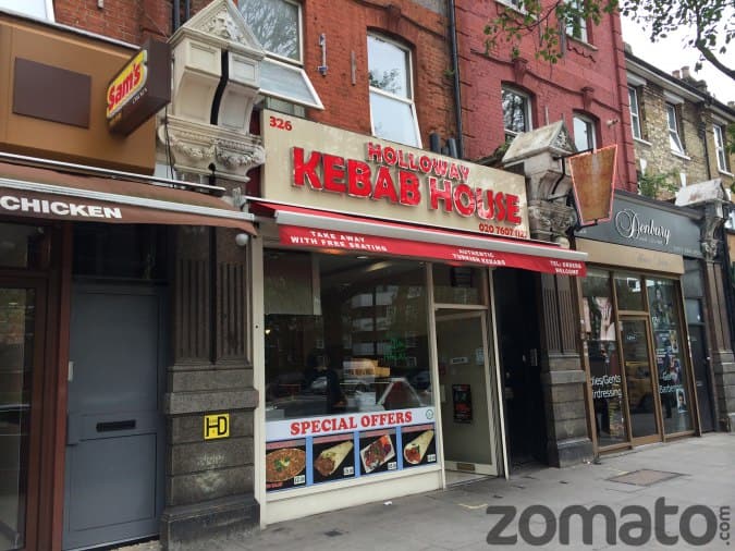 Menu of Holloway Kebab House, Holloway, London