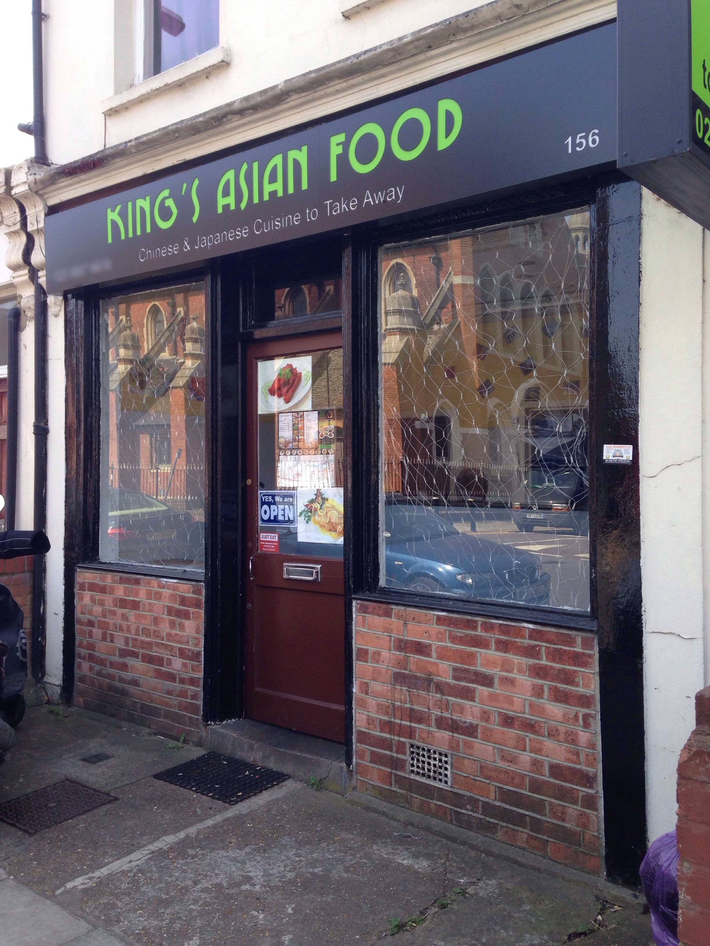 Menu of King's Asian Food, Edmonton, London