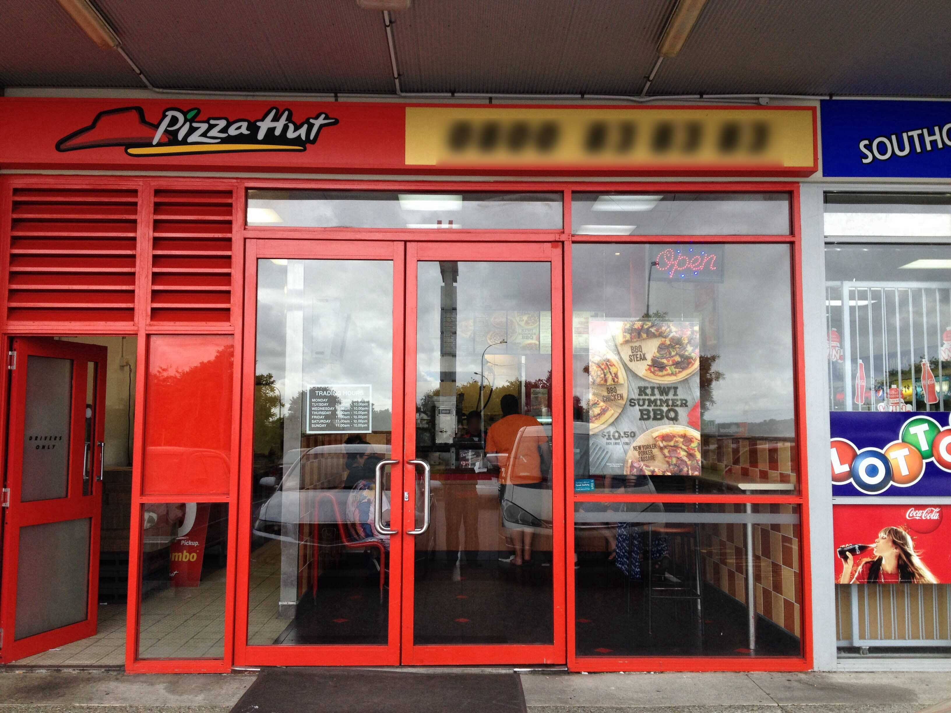 Menu of Pizza Hut, Takanini, Auckland