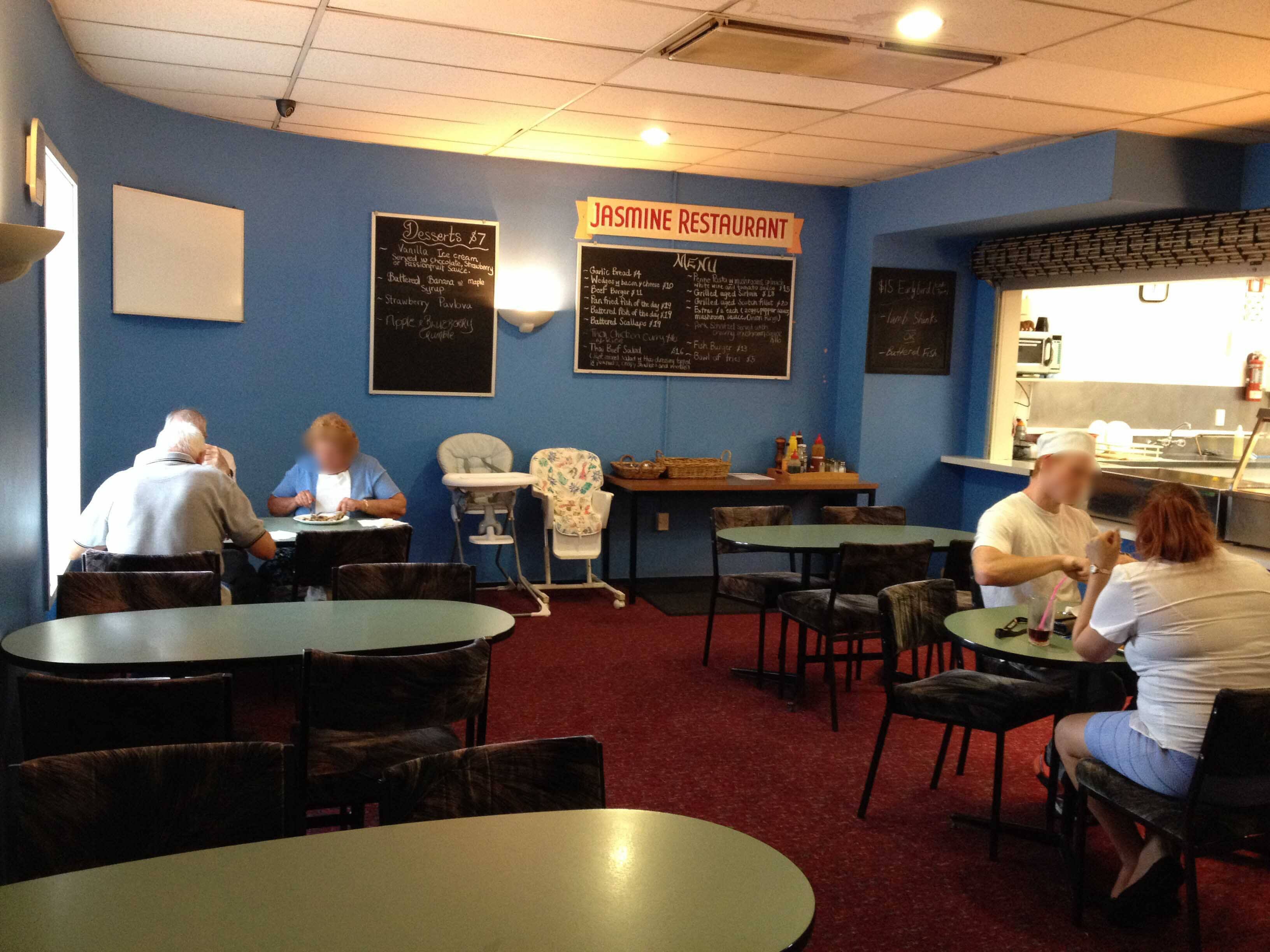 Menu of Jasmine Restaurant Point Chavalier RSA, Pt Chevalier, Auckland