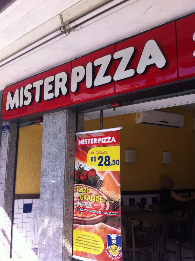 Mister Pizza Menu, Menu de Mister Pizza, Tijuca, Rio de Janeiro