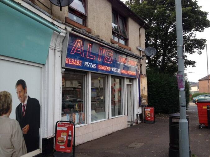 Ali's Takeaway Menu, Menu for Ali's Takeaway, Corstorphine, Edinburgh