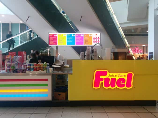 Fuel Juice Bar Menu, Menu for Fuel Juice Bar, City Centre, Glasgow