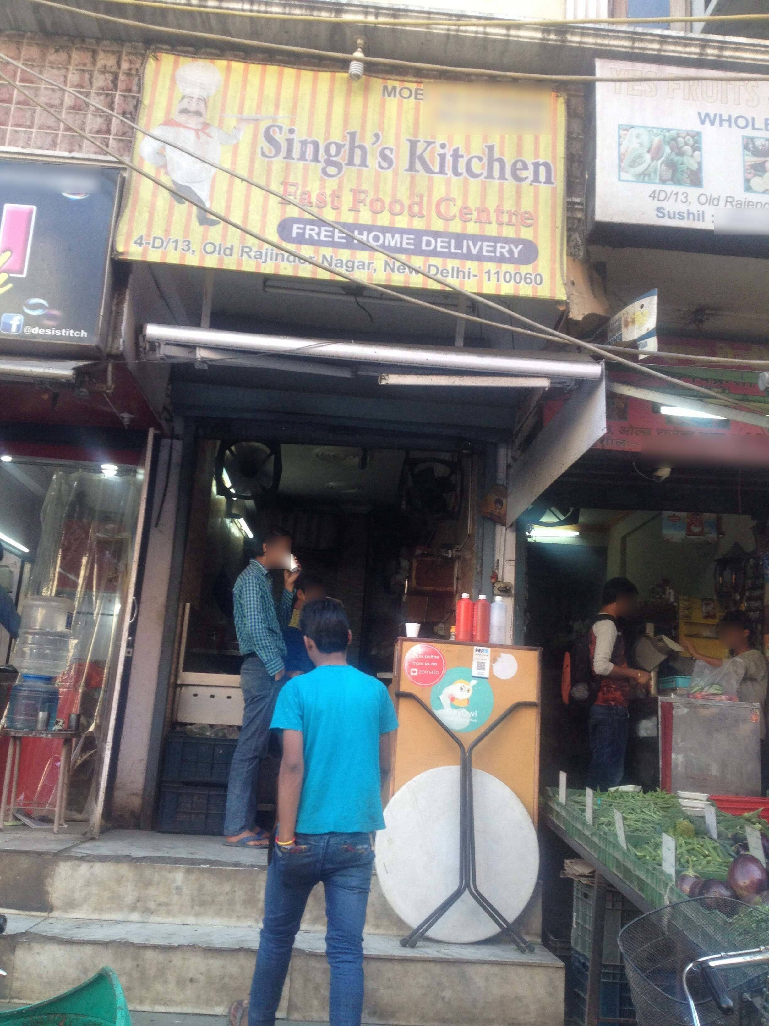 Menu of Singh's Kitchen, Paschim Vihar, New Delhi