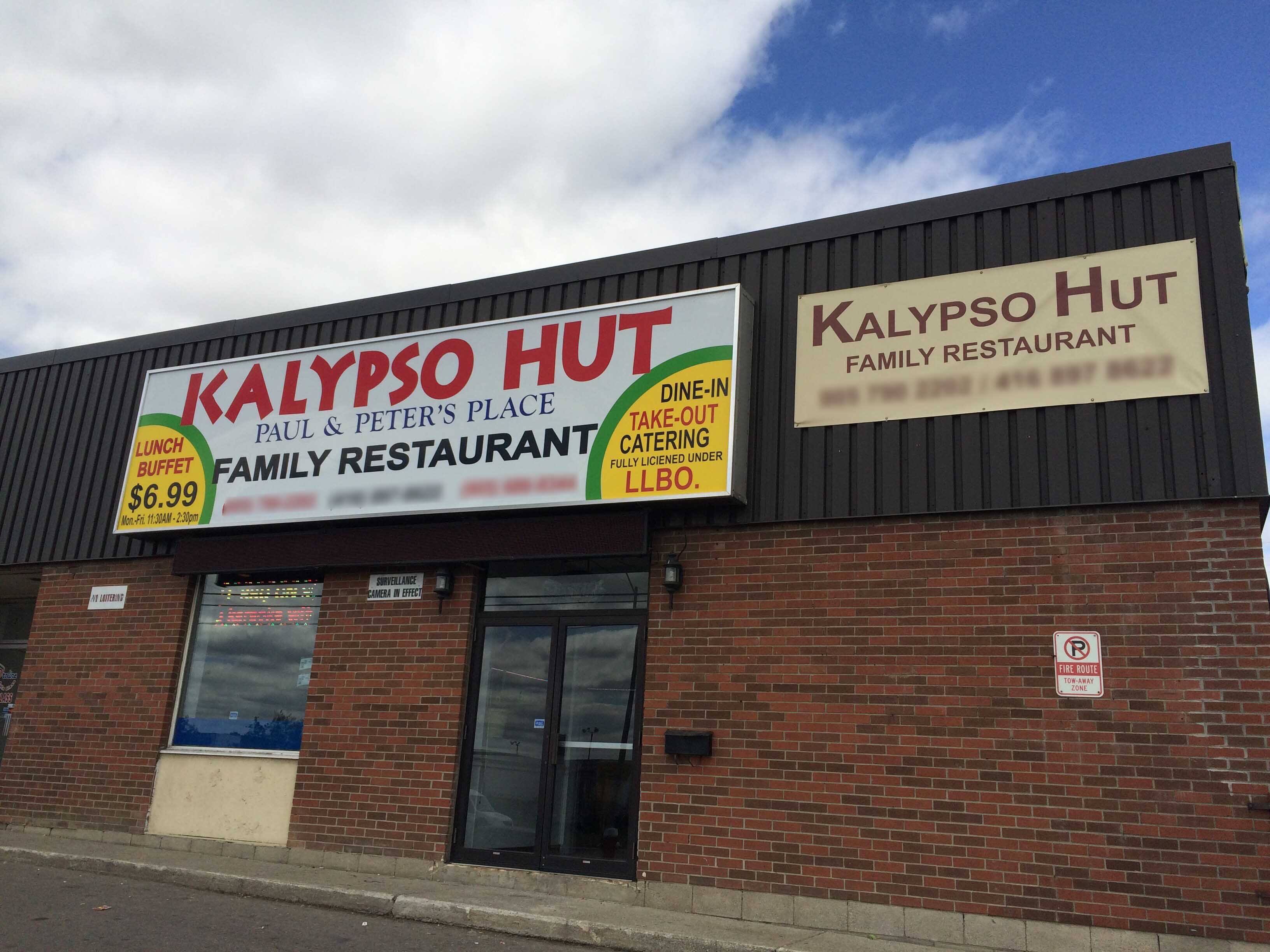 Menu of Kalypso Hut, Mississauga, Toronto