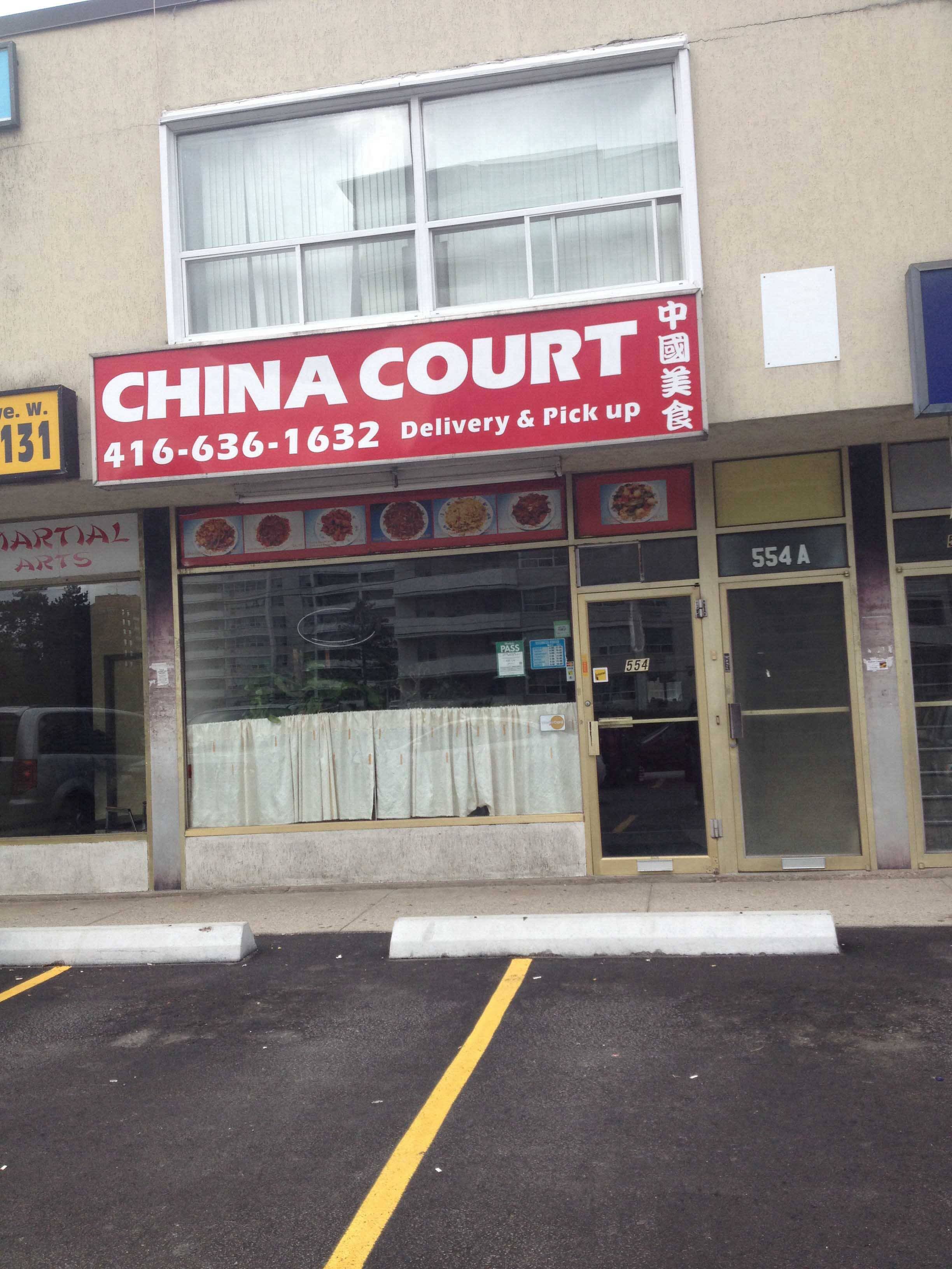 Menu of China Court North York Toronto