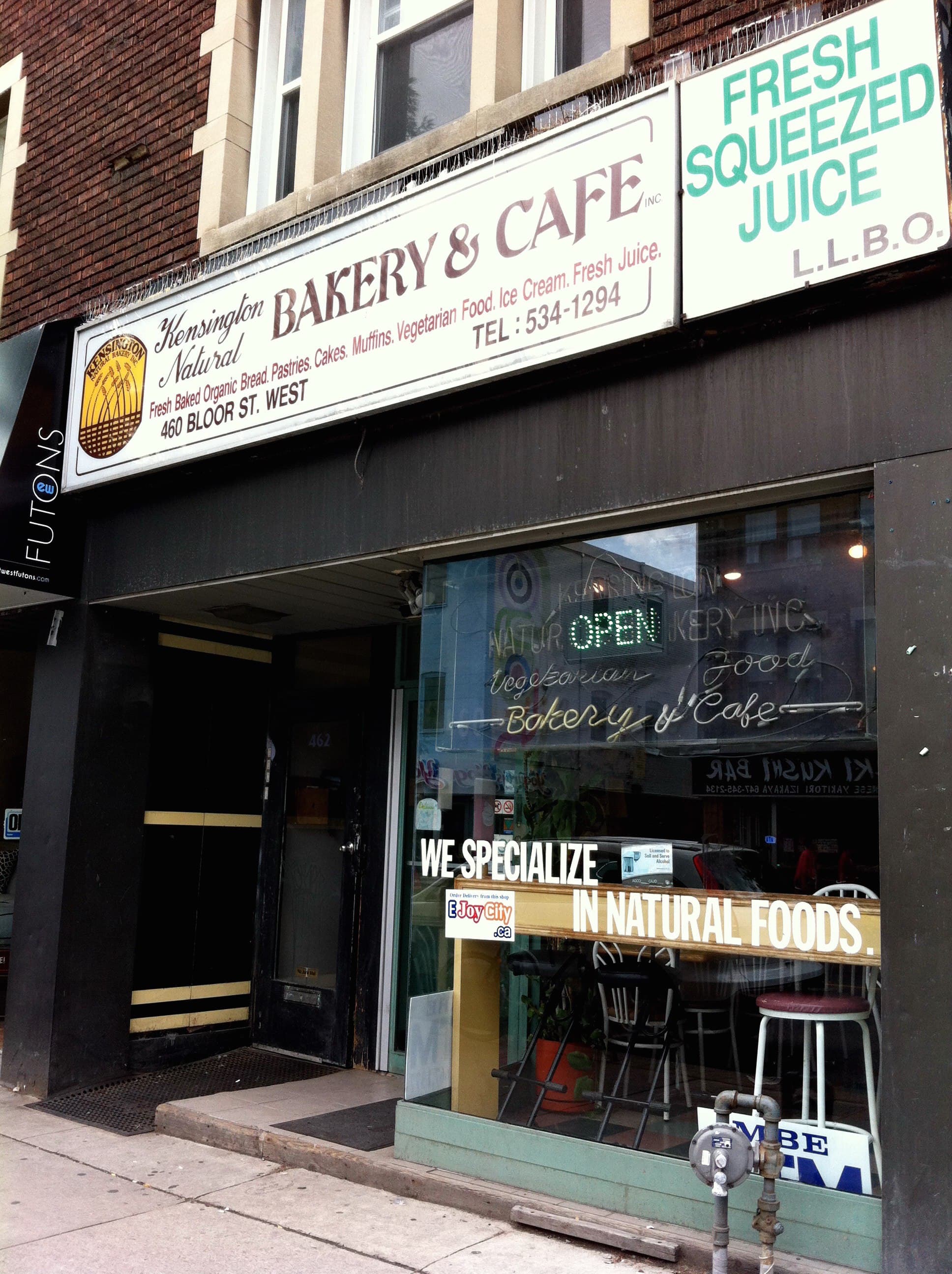 Menu of Kensington Natural Bakery, Palmerston, Toronto