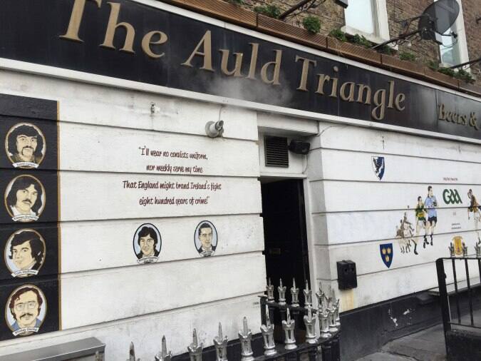 The Auld Triangle Menu, Menu for The Auld Triangle, North City, Dublin