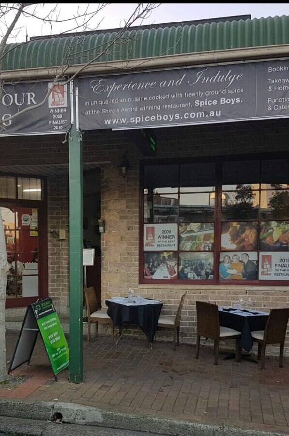 Spice Boys Menu, Menu for Spice Boys, Caringbah, Sydney