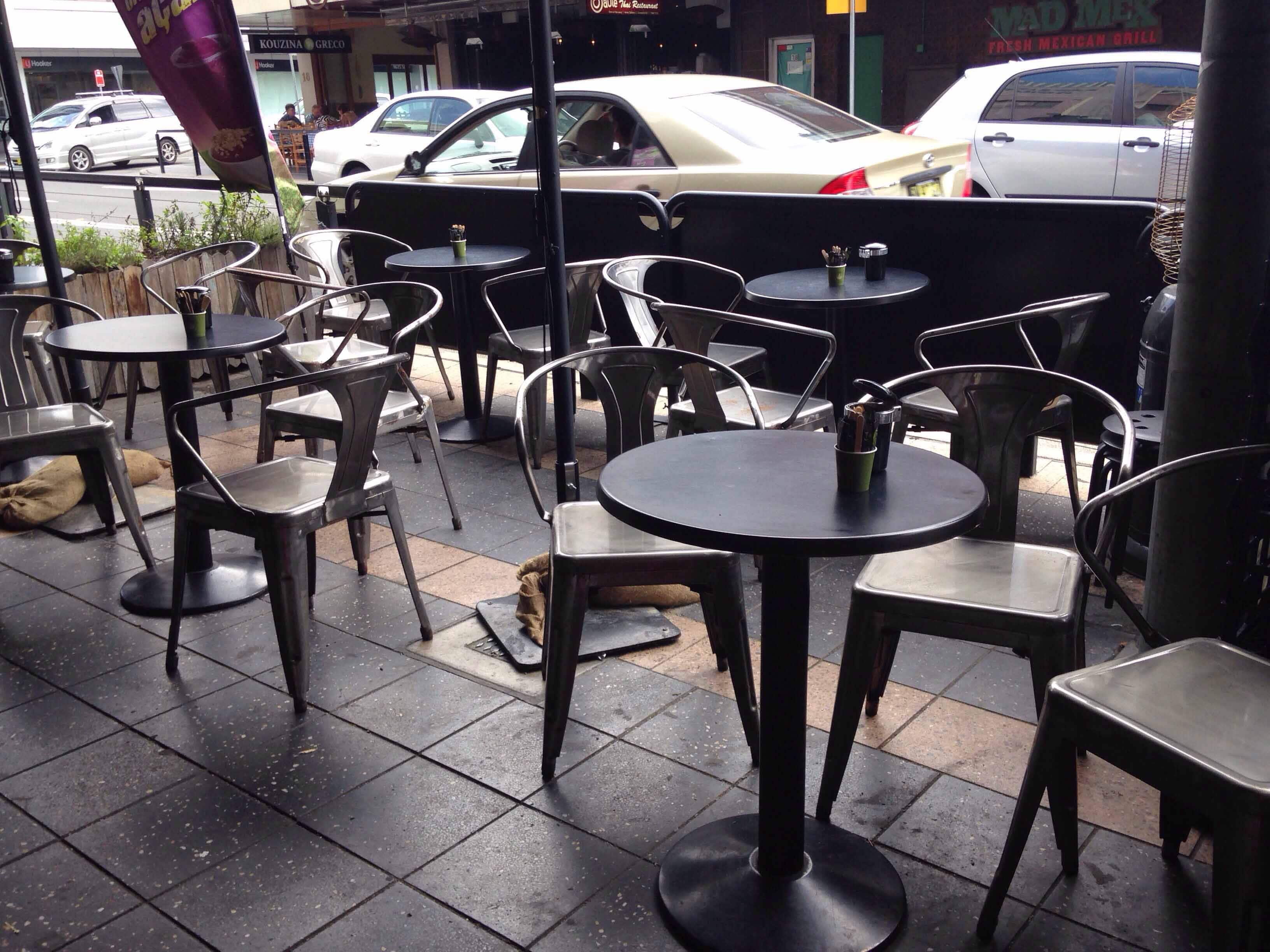 Menu of XS Espresso, Parramatta, Sydney