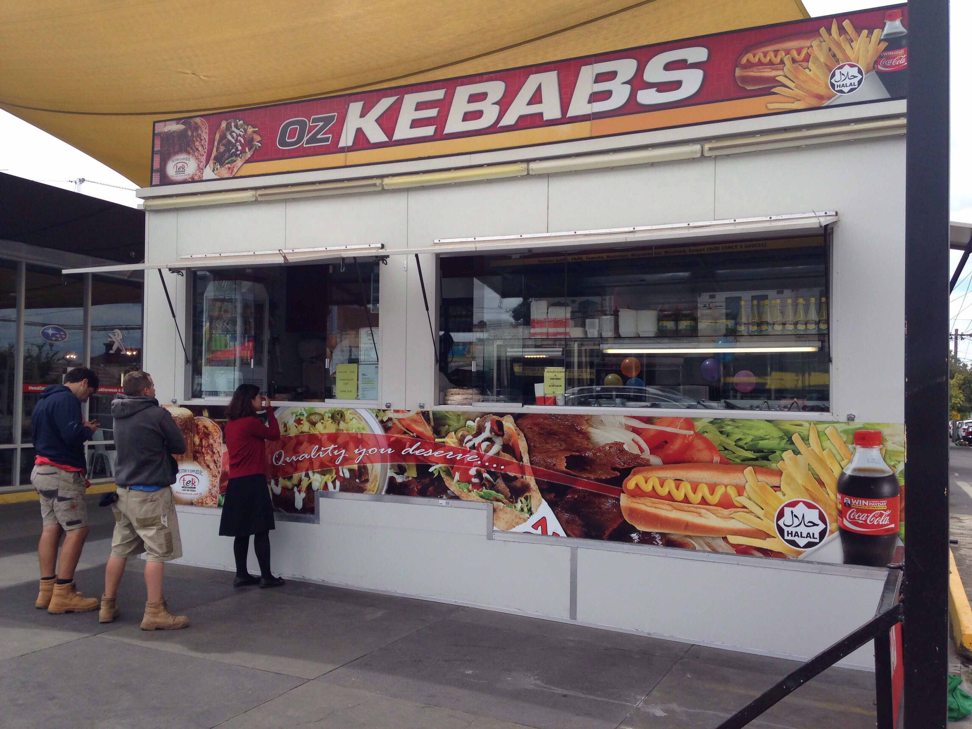 Os Kebabs Menu, Menu for Os Kebabs, Fitzroy North, Melbourne