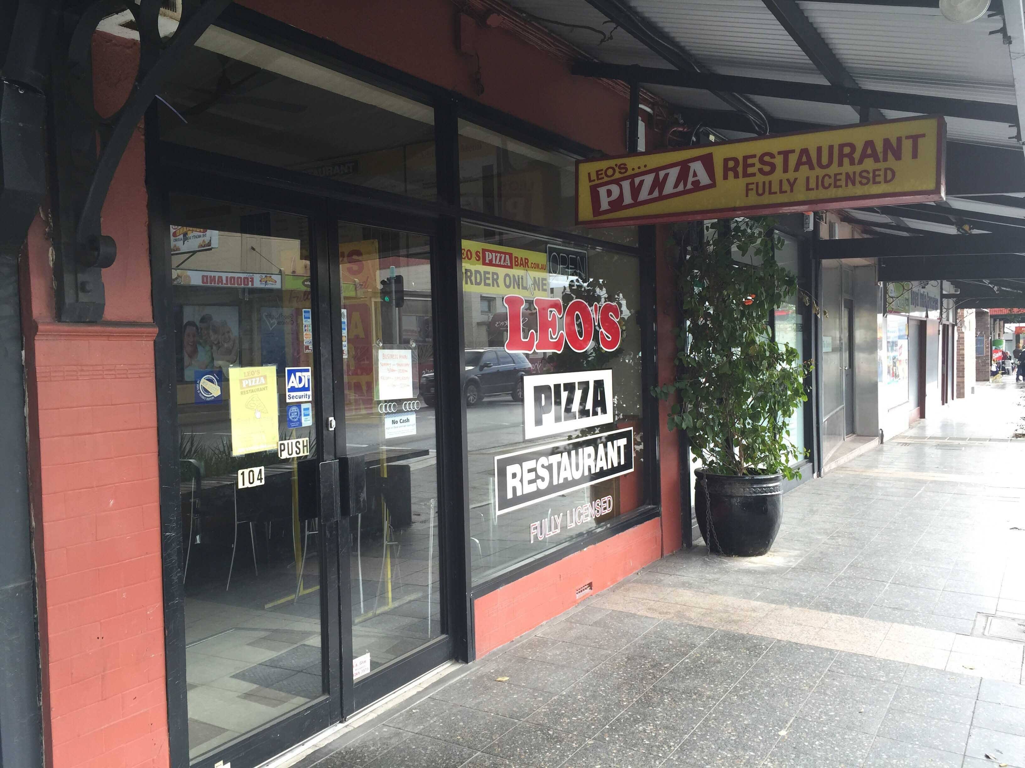 Menu of Leo's Pizza Restaurant, Prospect, Adelaide