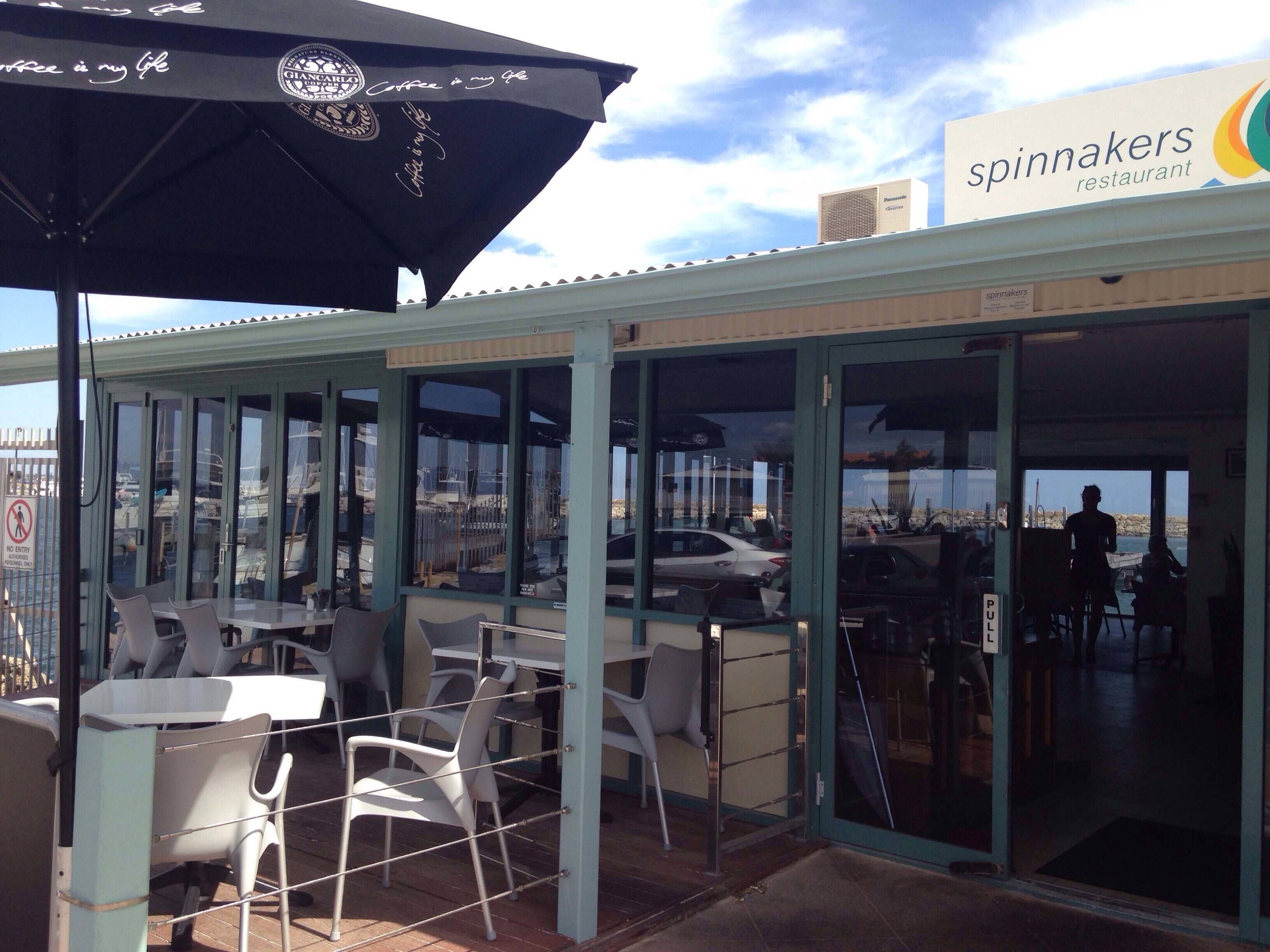 Menu of Spinnakers Restaurant, Hillarys, Perth