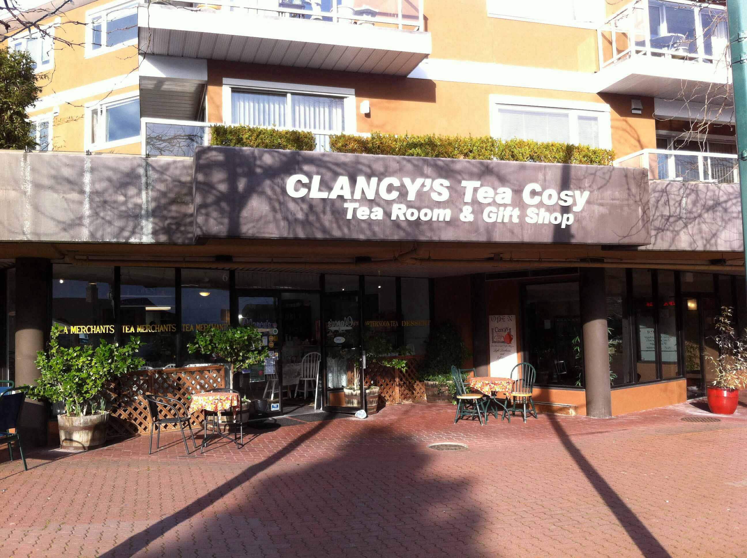 Menu of Clancy's Tea Cosy, White Rock, Metro Vancouver